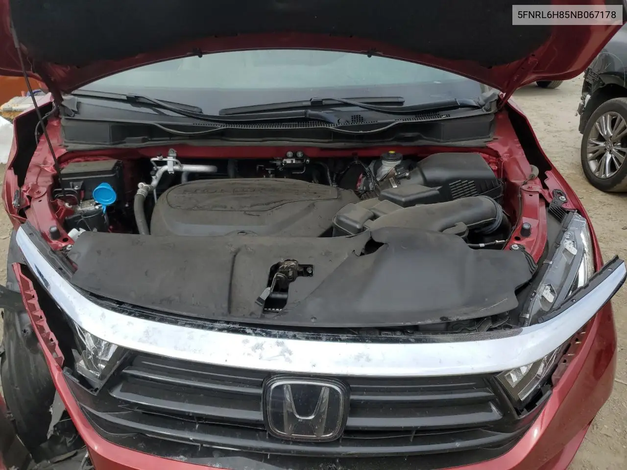 2022 Honda Odyssey Touring VIN: 5FNRL6H85NB067178 Lot: 56577315
