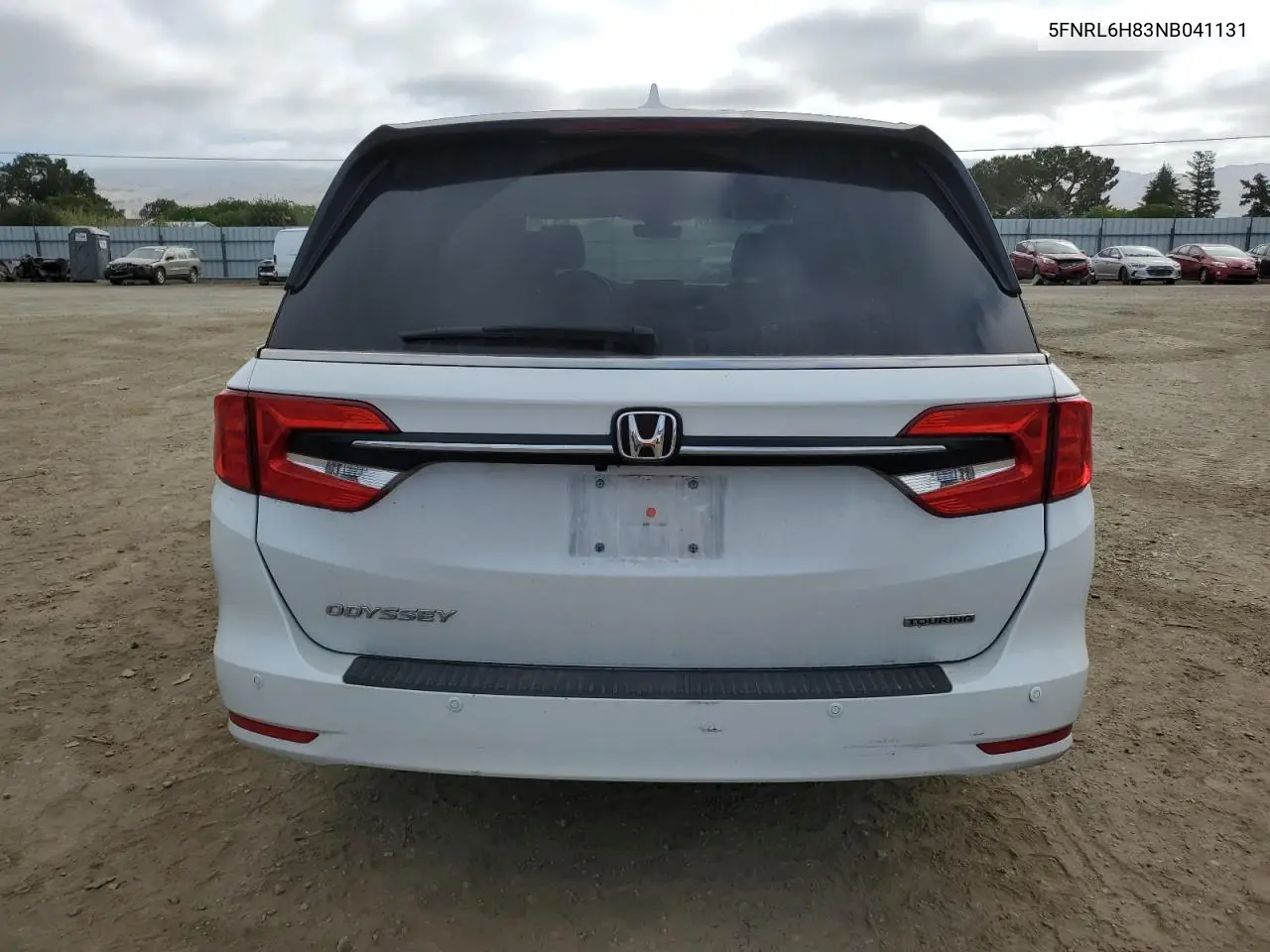 2022 Honda Odyssey Touring VIN: 5FNRL6H83NB041131 Lot: 56817995