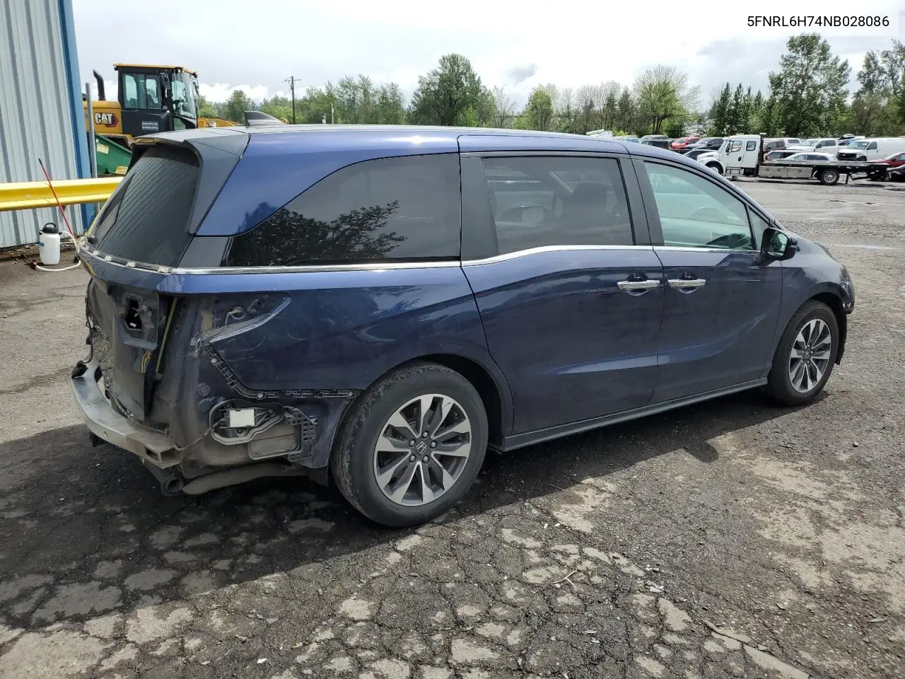 2022 Honda Odyssey Exl VIN: 5FNRL6H74NB028086 Lot: 56910685