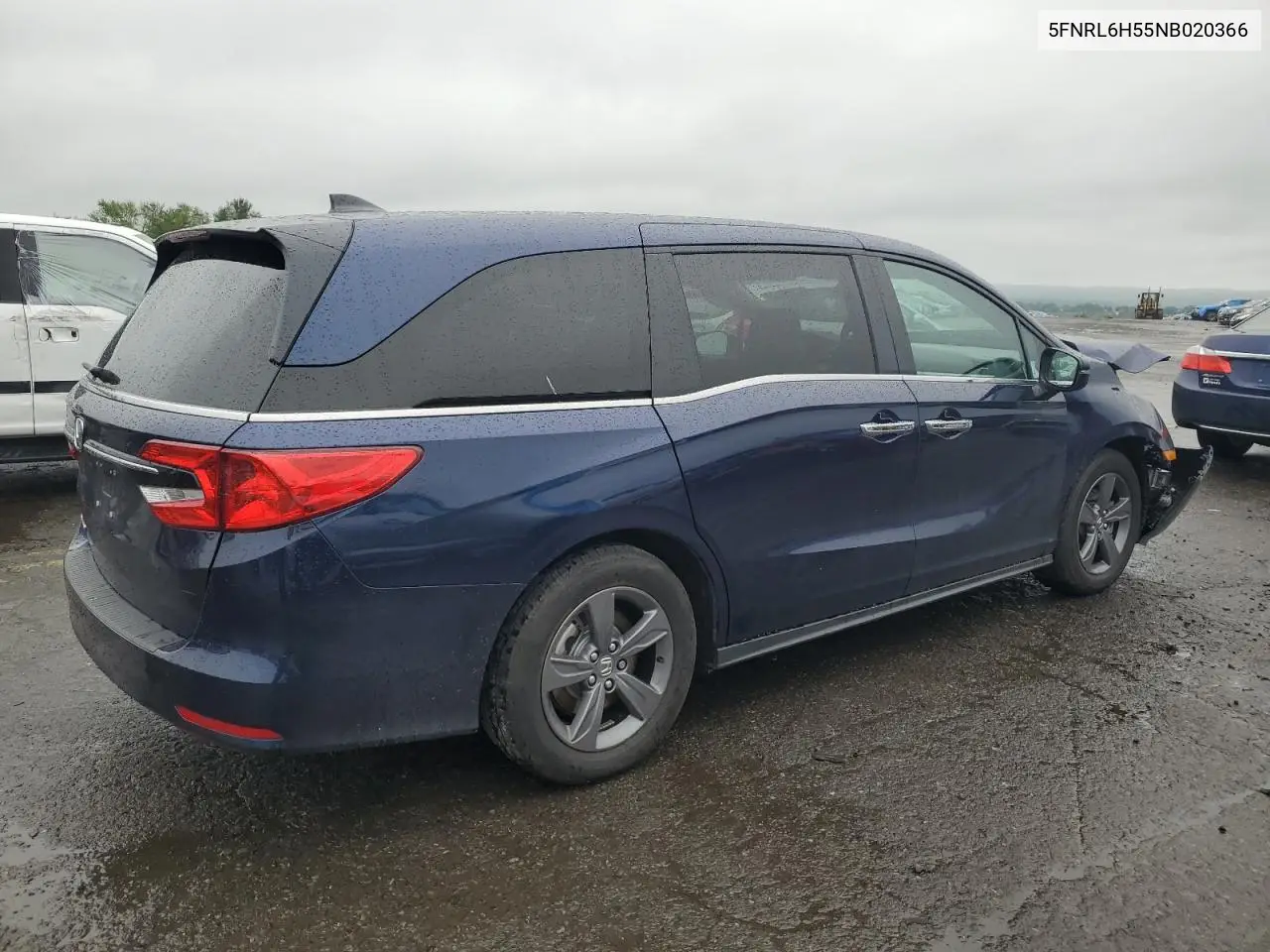 2022 Honda Odyssey Ex VIN: 5FNRL6H55NB020366 Lot: 57106075