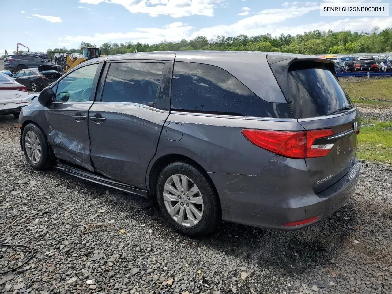 2022 Honda Odyssey Lx VIN: 5FNRL6H25NB003041 Lot: 57179945