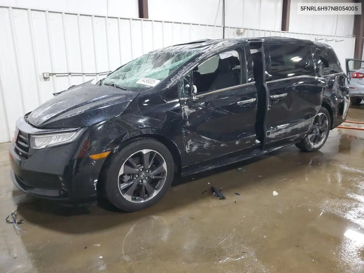 2022 Honda Odyssey Elite VIN: 5FNRL6H97NB054005 Lot: 59498005