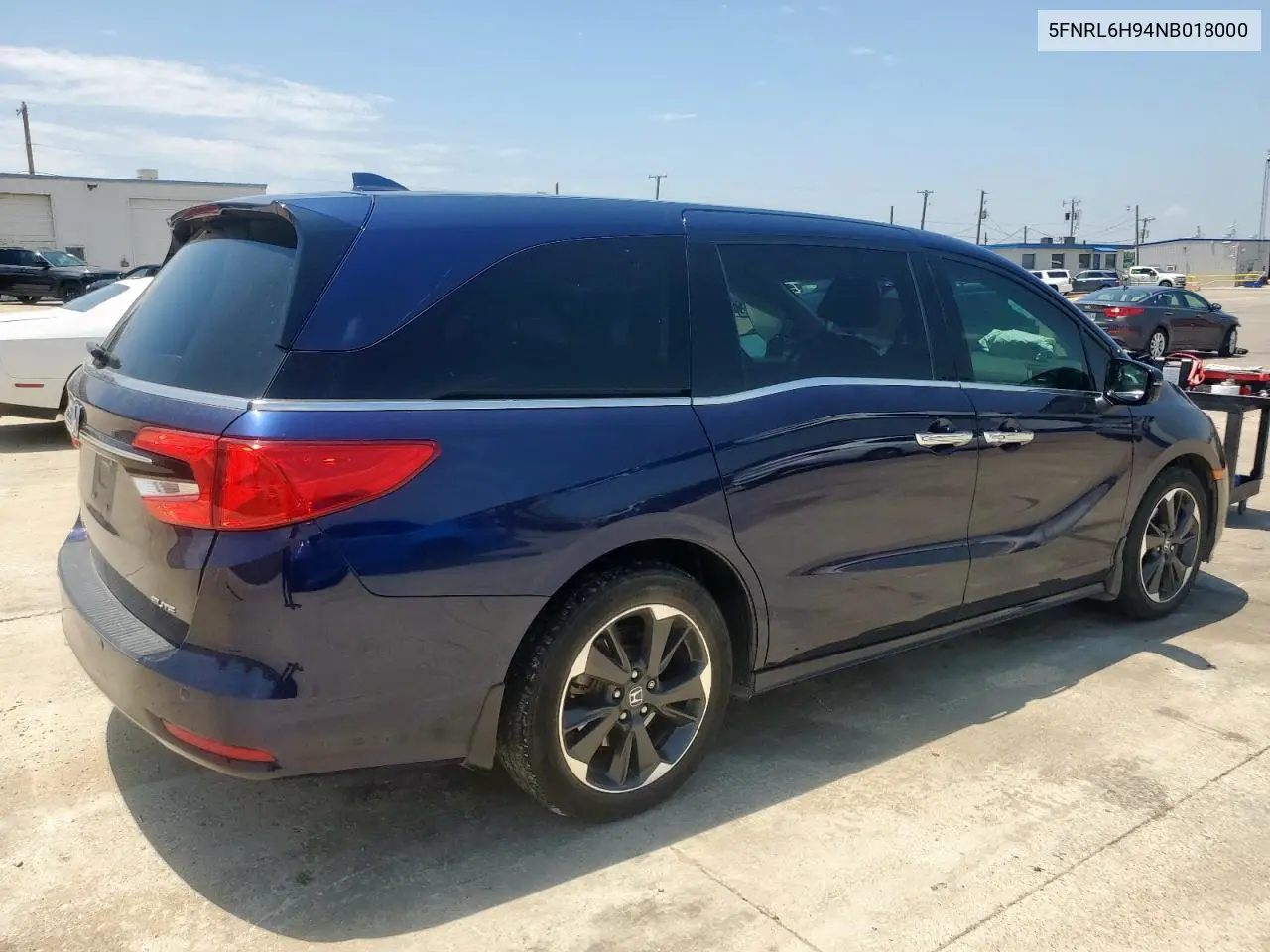 2022 Honda Odyssey Elite VIN: 5FNRL6H94NB018000 Lot: 59866405