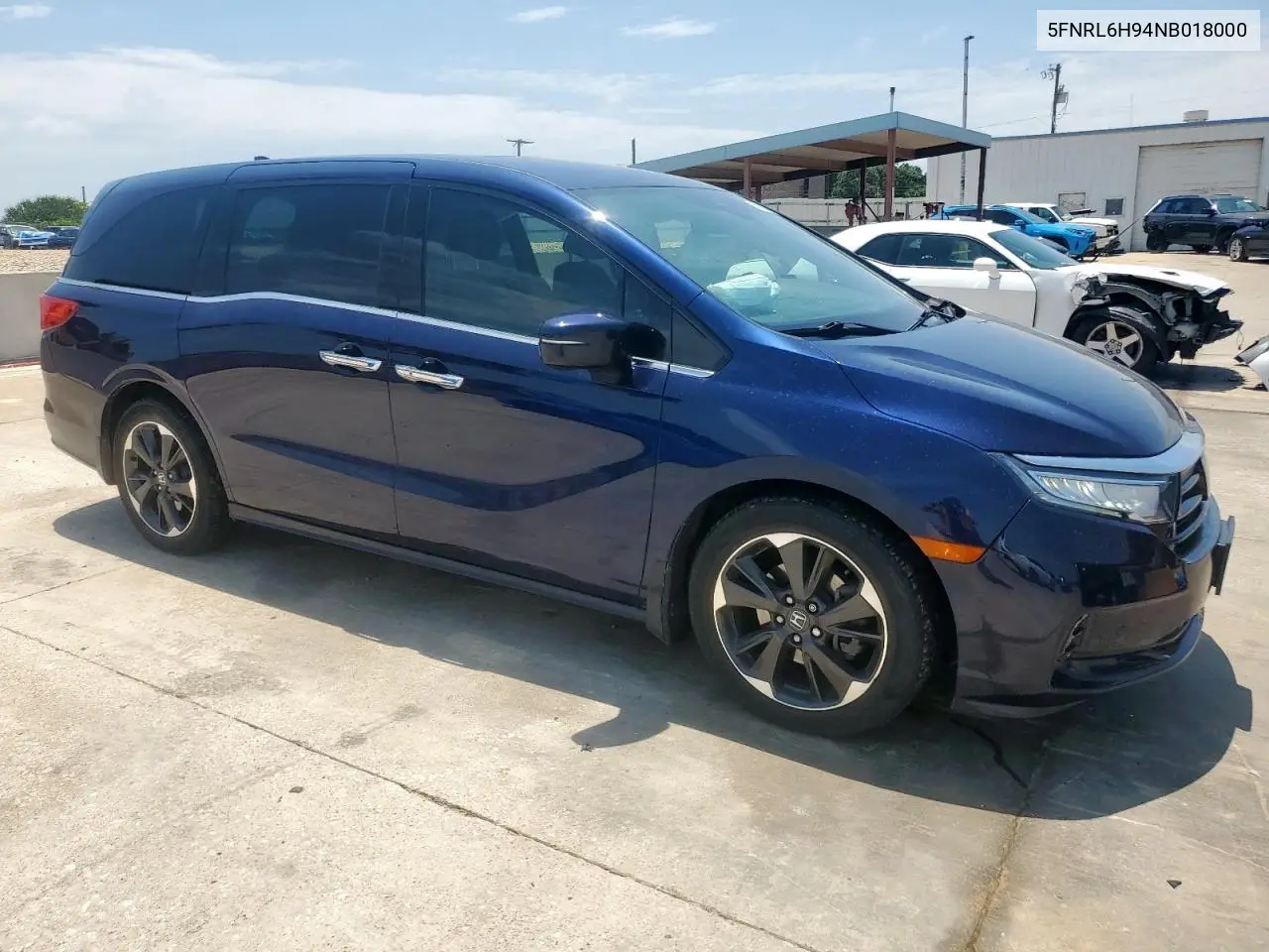 2022 Honda Odyssey Elite VIN: 5FNRL6H94NB018000 Lot: 59866405