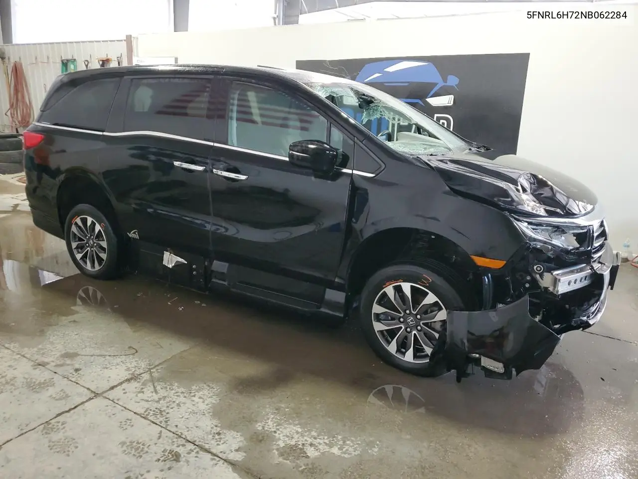 2022 Honda Odyssey Exl VIN: 5FNRL6H72NB062284 Lot: 60418055
