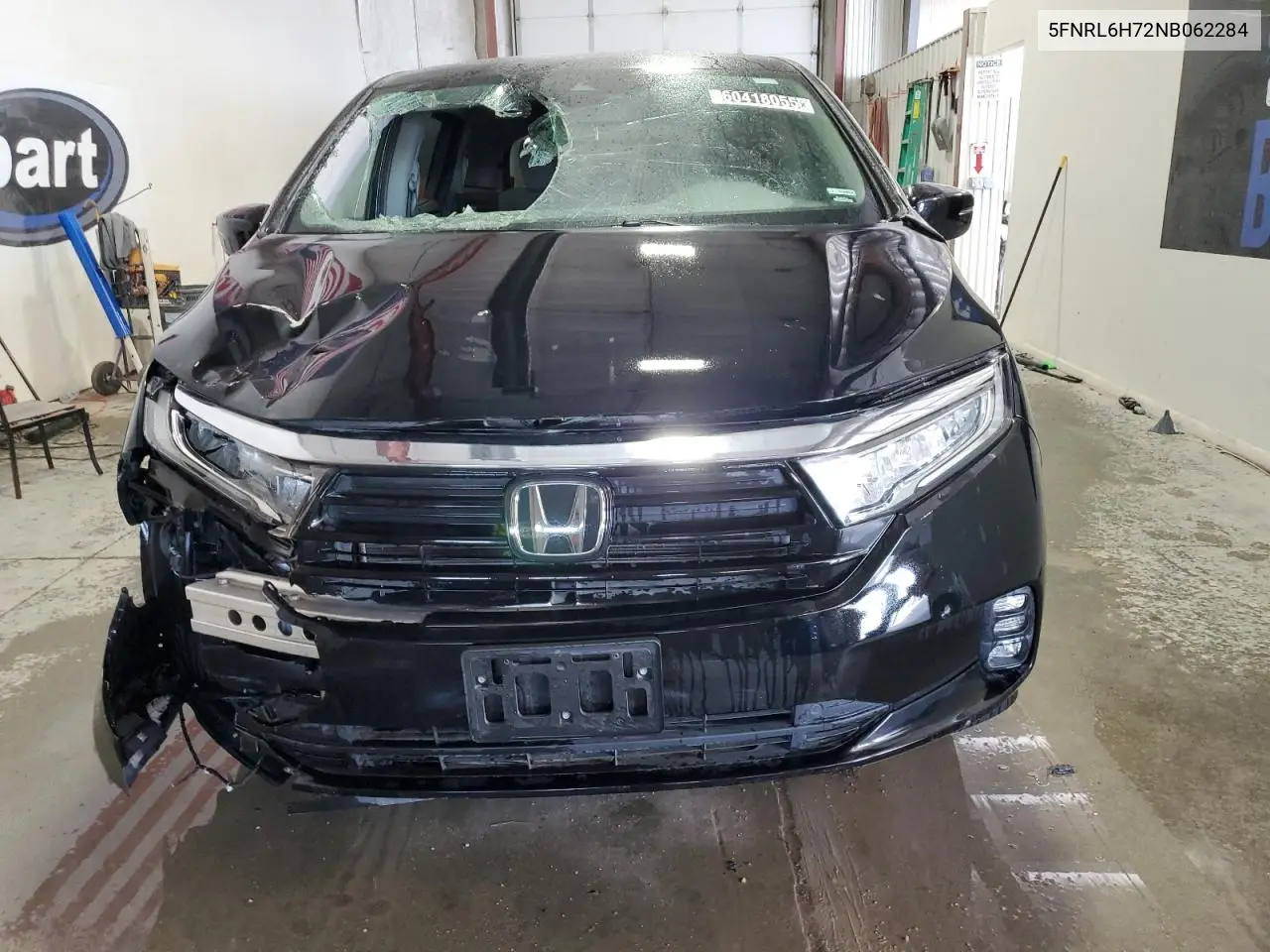 2022 Honda Odyssey Exl VIN: 5FNRL6H72NB062284 Lot: 60418055