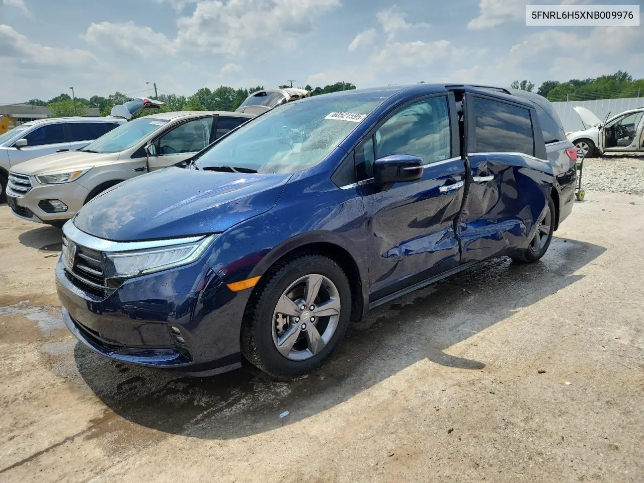 2022 Honda Odyssey Ex VIN: 5FNRL6H5XNB009976 Lot: 60521595