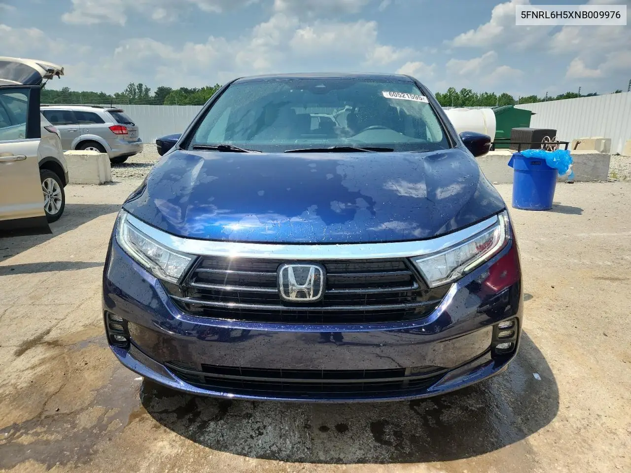2022 Honda Odyssey Ex VIN: 5FNRL6H5XNB009976 Lot: 60521595