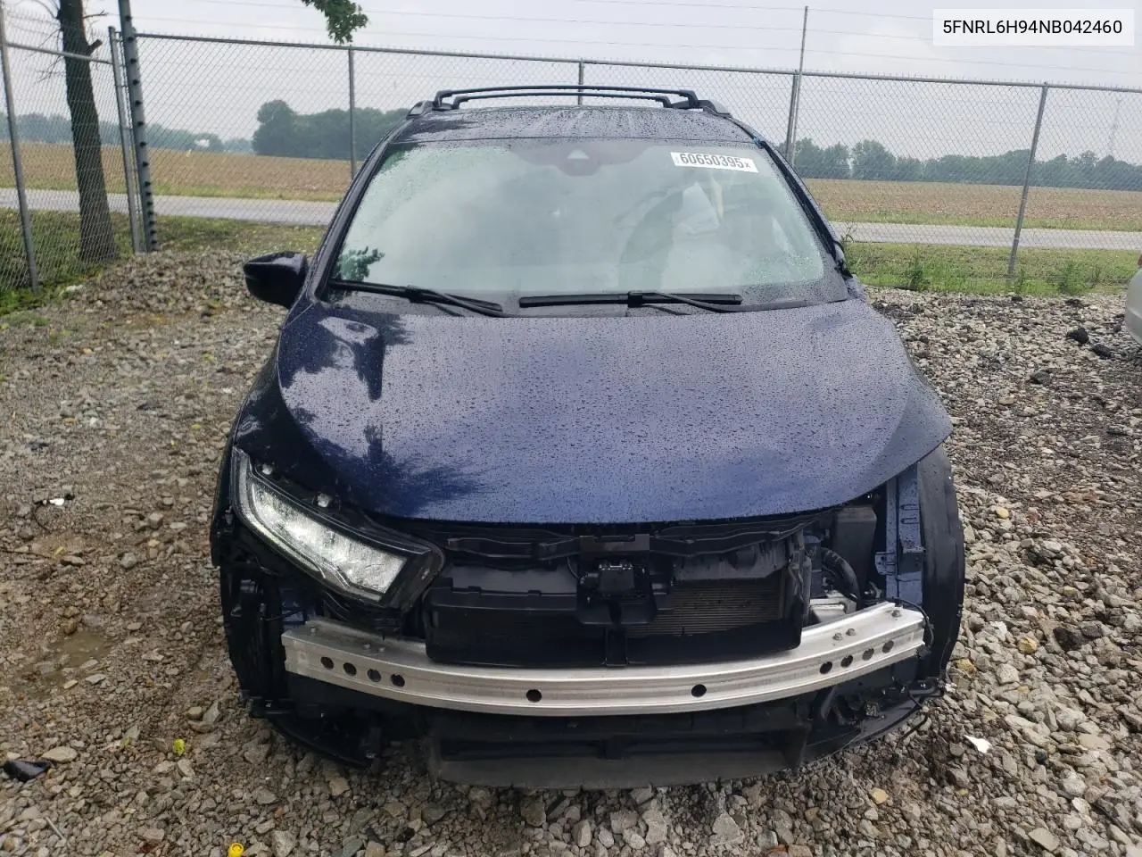 2022 Honda Odyssey Elite VIN: 5FNRL6H94NB042460 Lot: 60650395