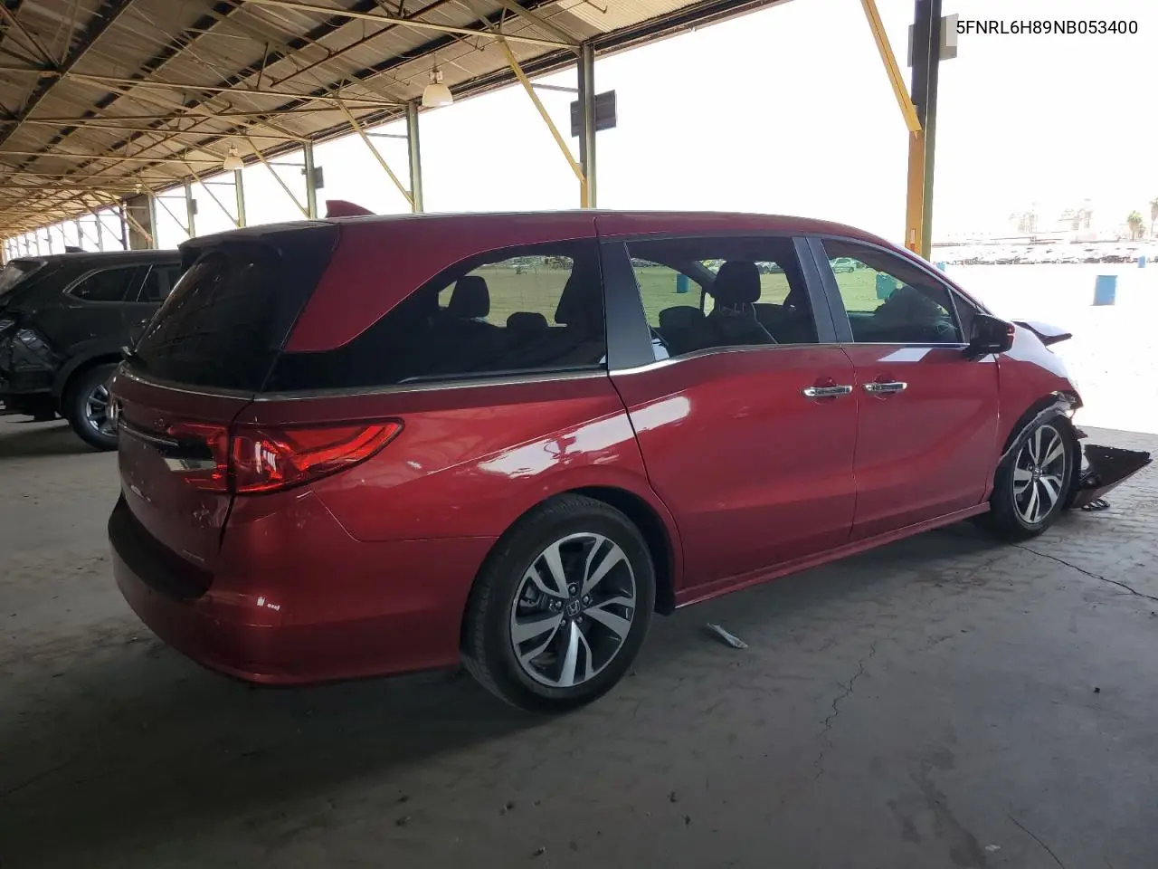 2022 Honda Odyssey Touring VIN: 5FNRL6H89NB053400 Lot: 60657685