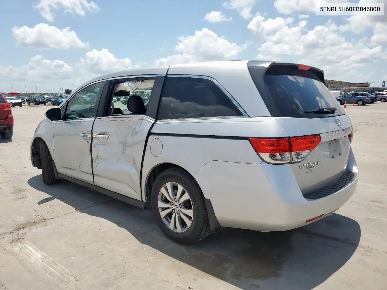 2022 Honda Odyssey Exl VIN: 5FNRL5H60EB046800 Lot: 61212625