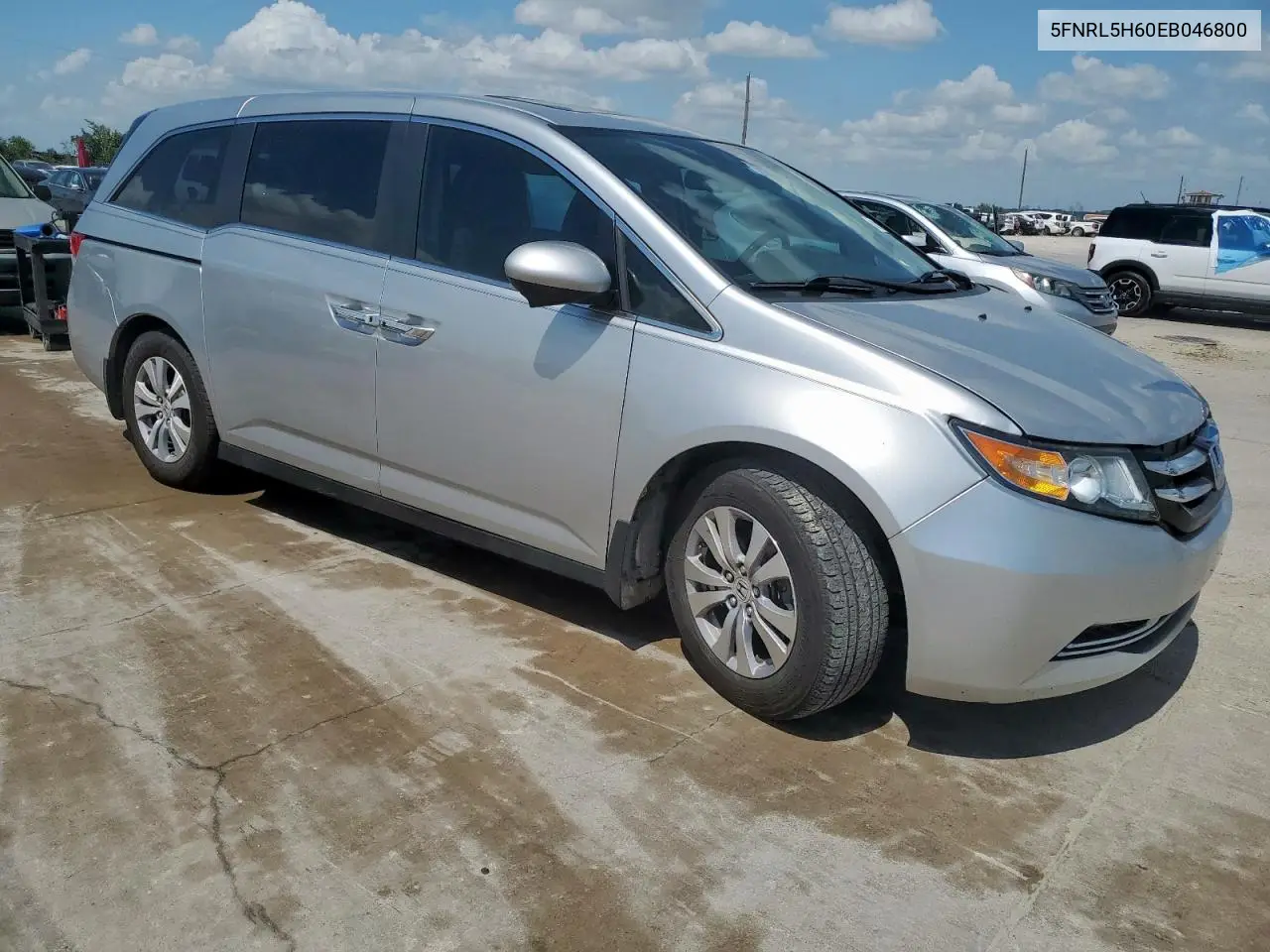 2022 Honda Odyssey Exl VIN: 5FNRL5H60EB046800 Lot: 61212625