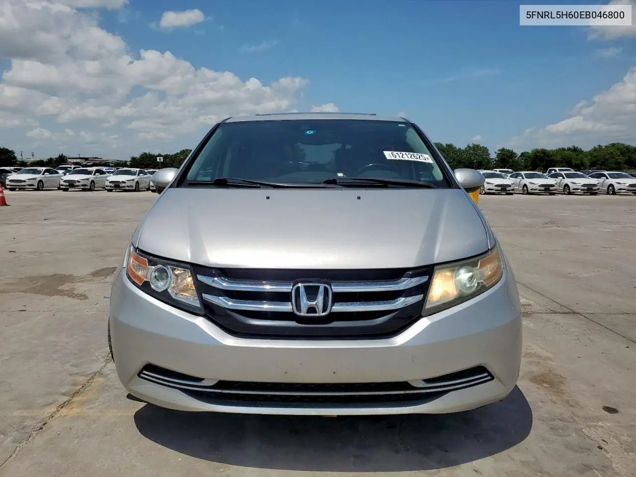 2022 Honda Odyssey Exl VIN: 5FNRL5H60EB046800 Lot: 61212625