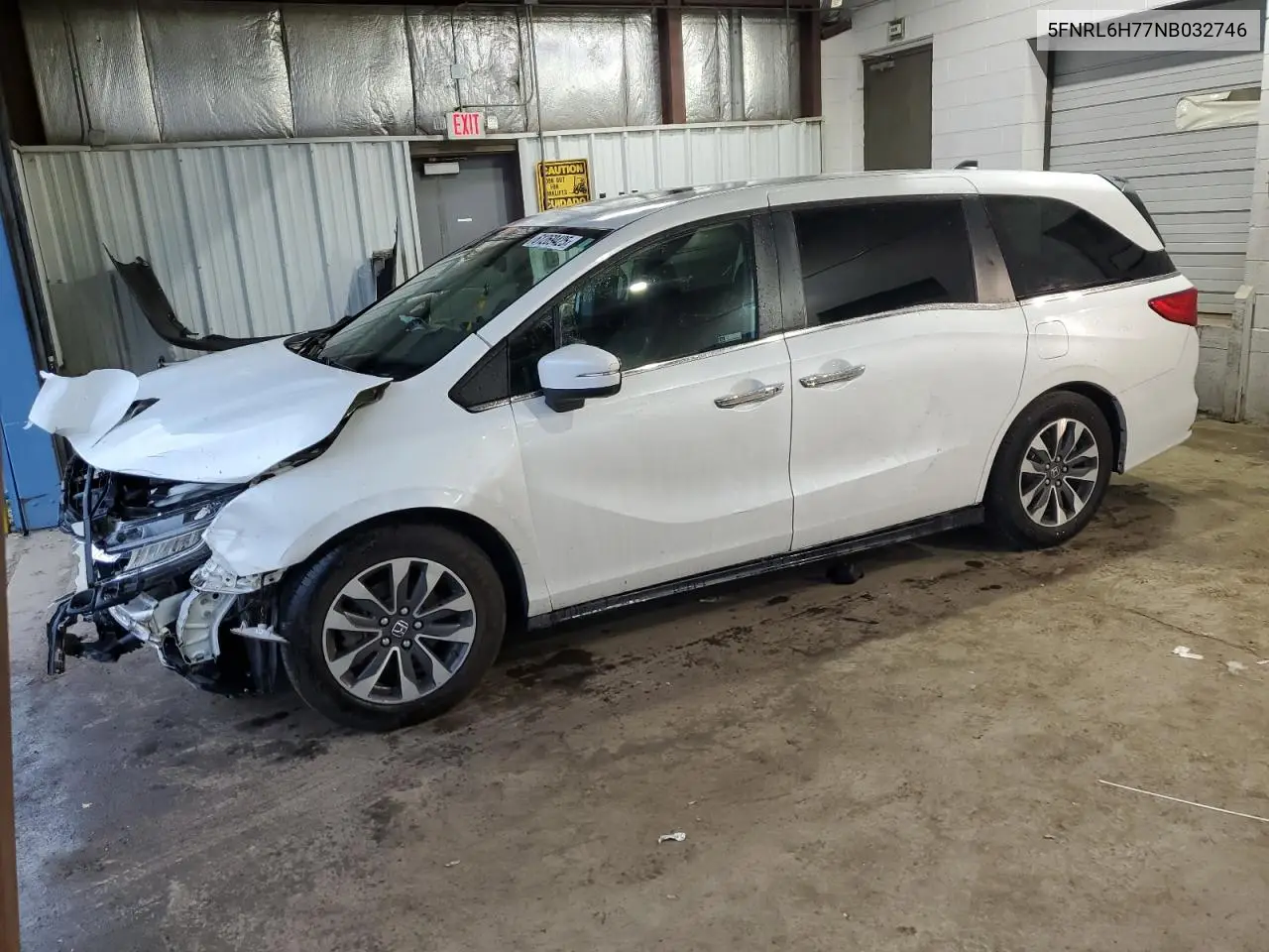 2022 Honda Odyssey Exl VIN: 5FNRL6H77NB032746 Lot: 61269425