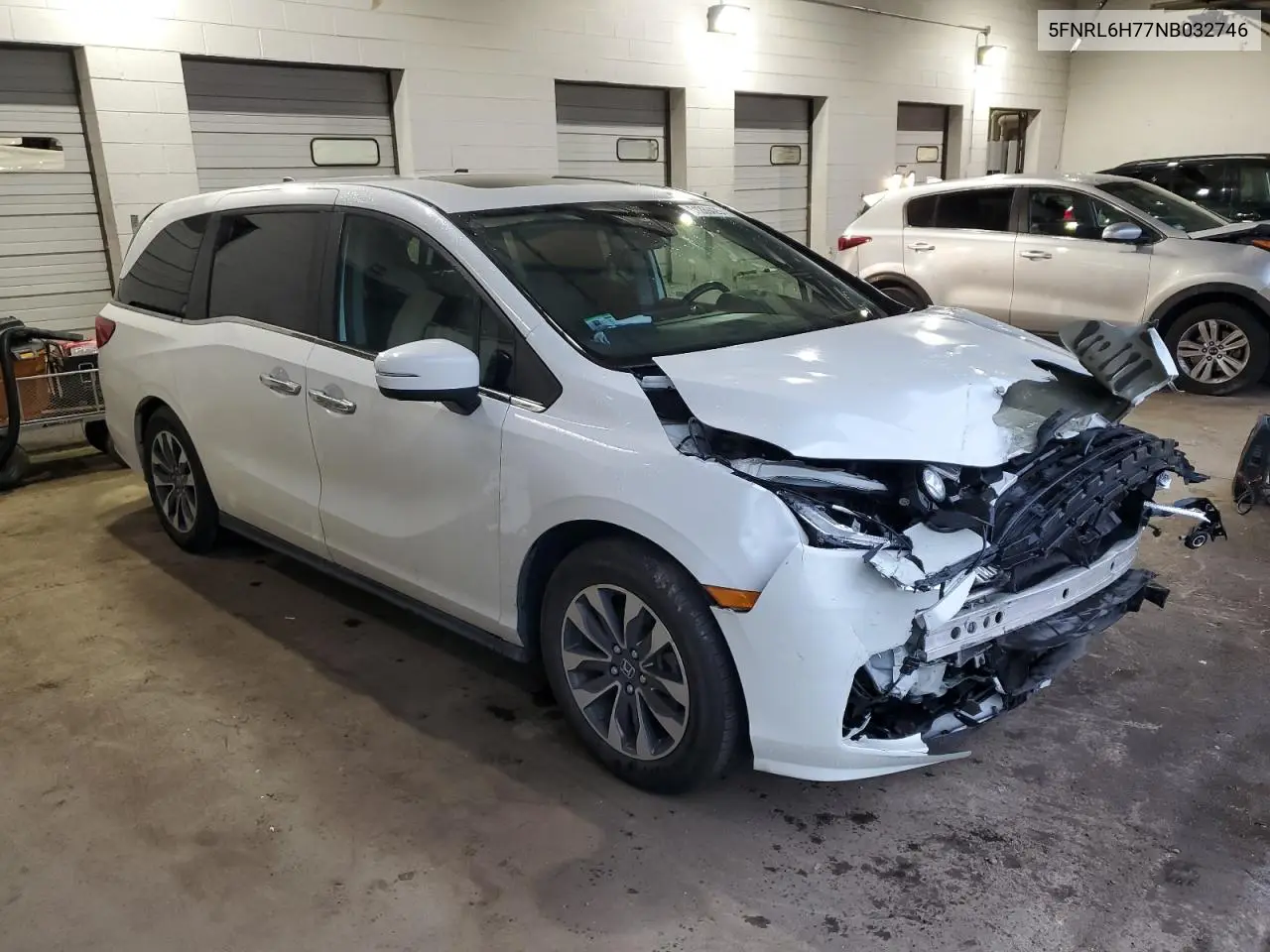 2022 Honda Odyssey Exl VIN: 5FNRL6H77NB032746 Lot: 61269425