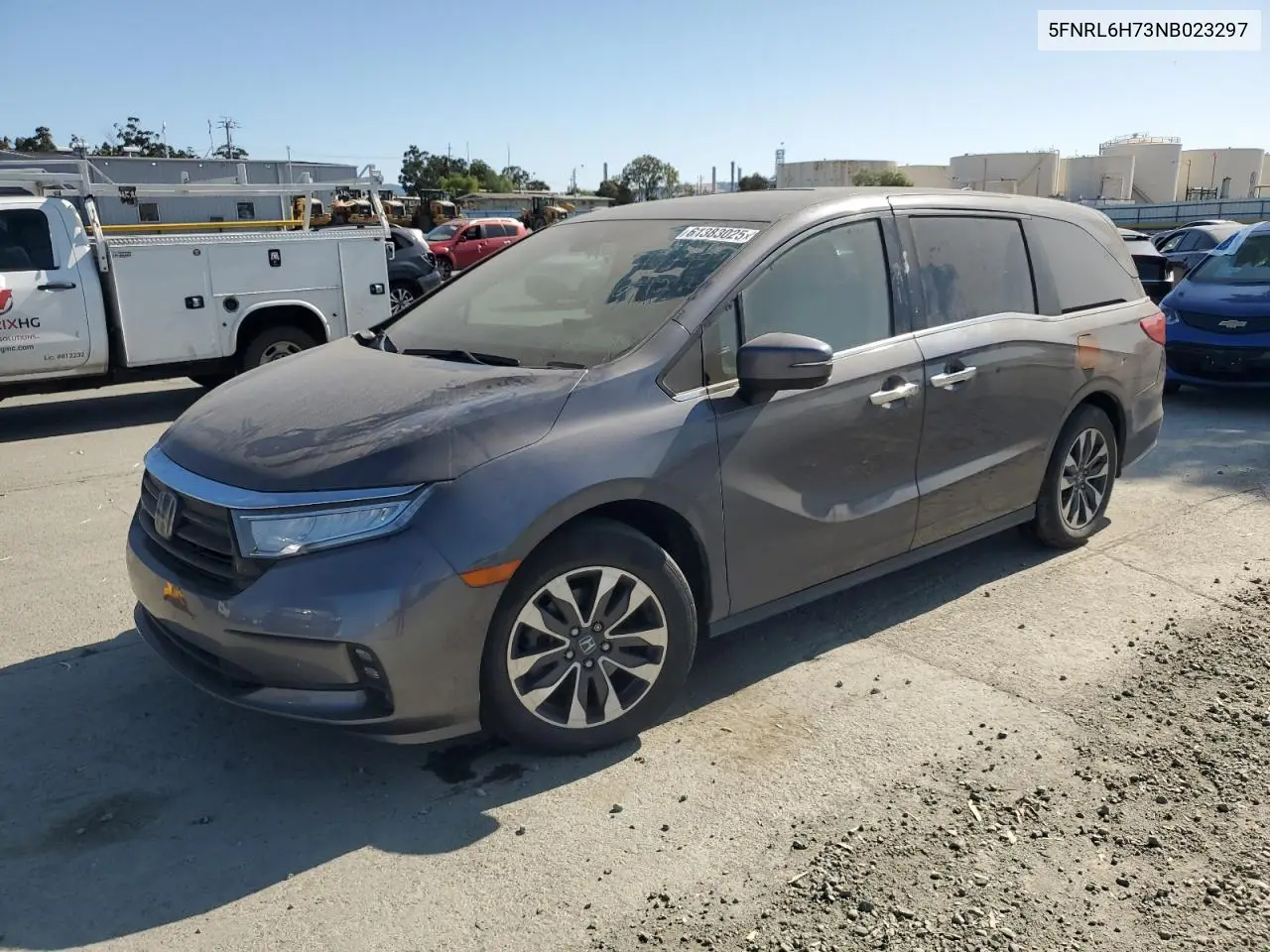 2022 Honda Odyssey Exl VIN: 5FNRL6H73NB023297 Lot: 61383025