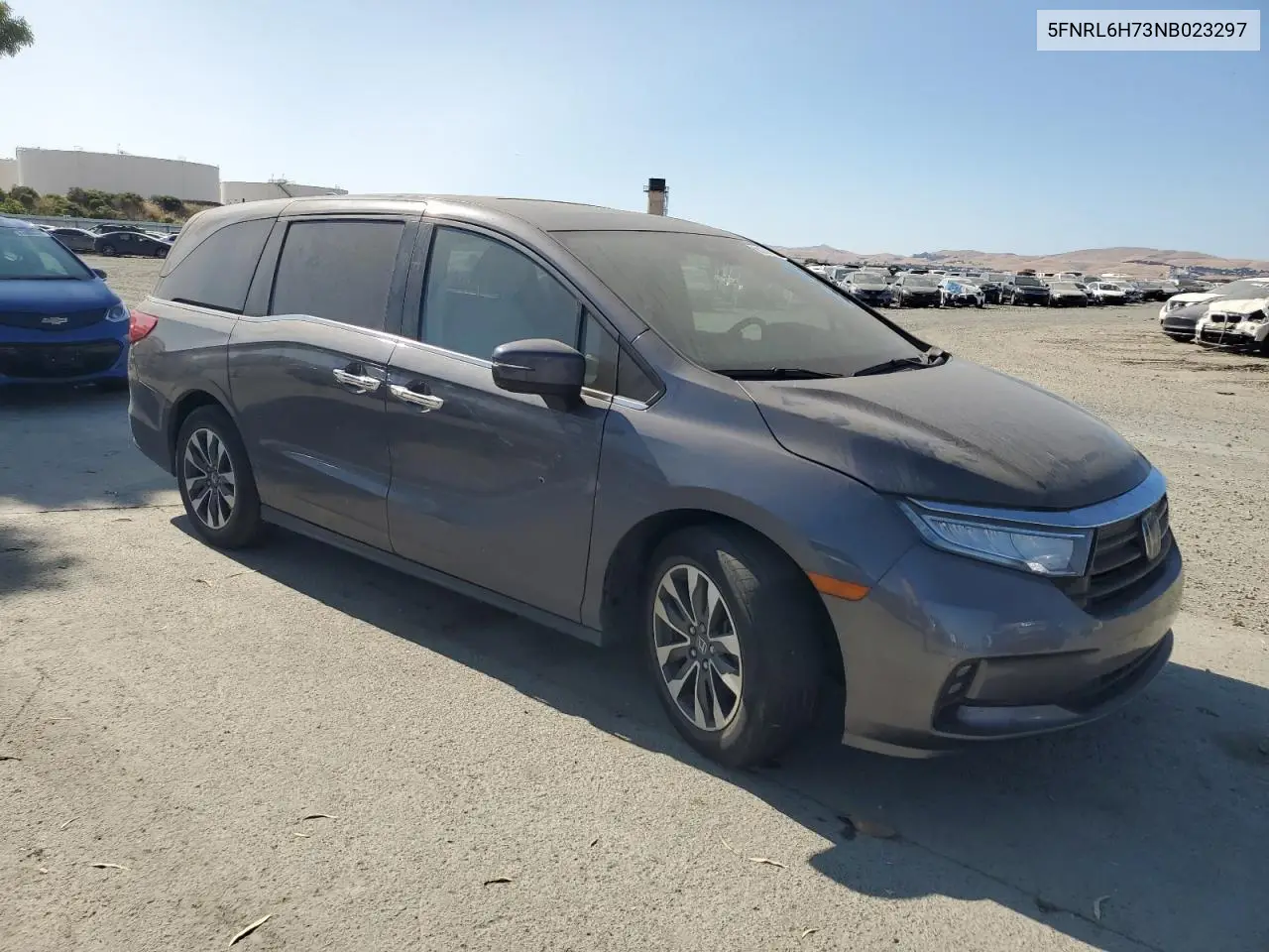 2022 Honda Odyssey Exl VIN: 5FNRL6H73NB023297 Lot: 61383025