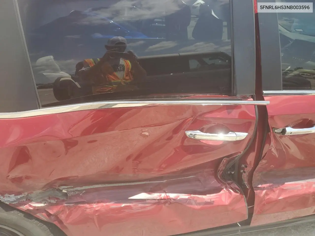 2022 Honda Odyssey Ex VIN: 5FNRL6H53NB003596 Lot: 61576055