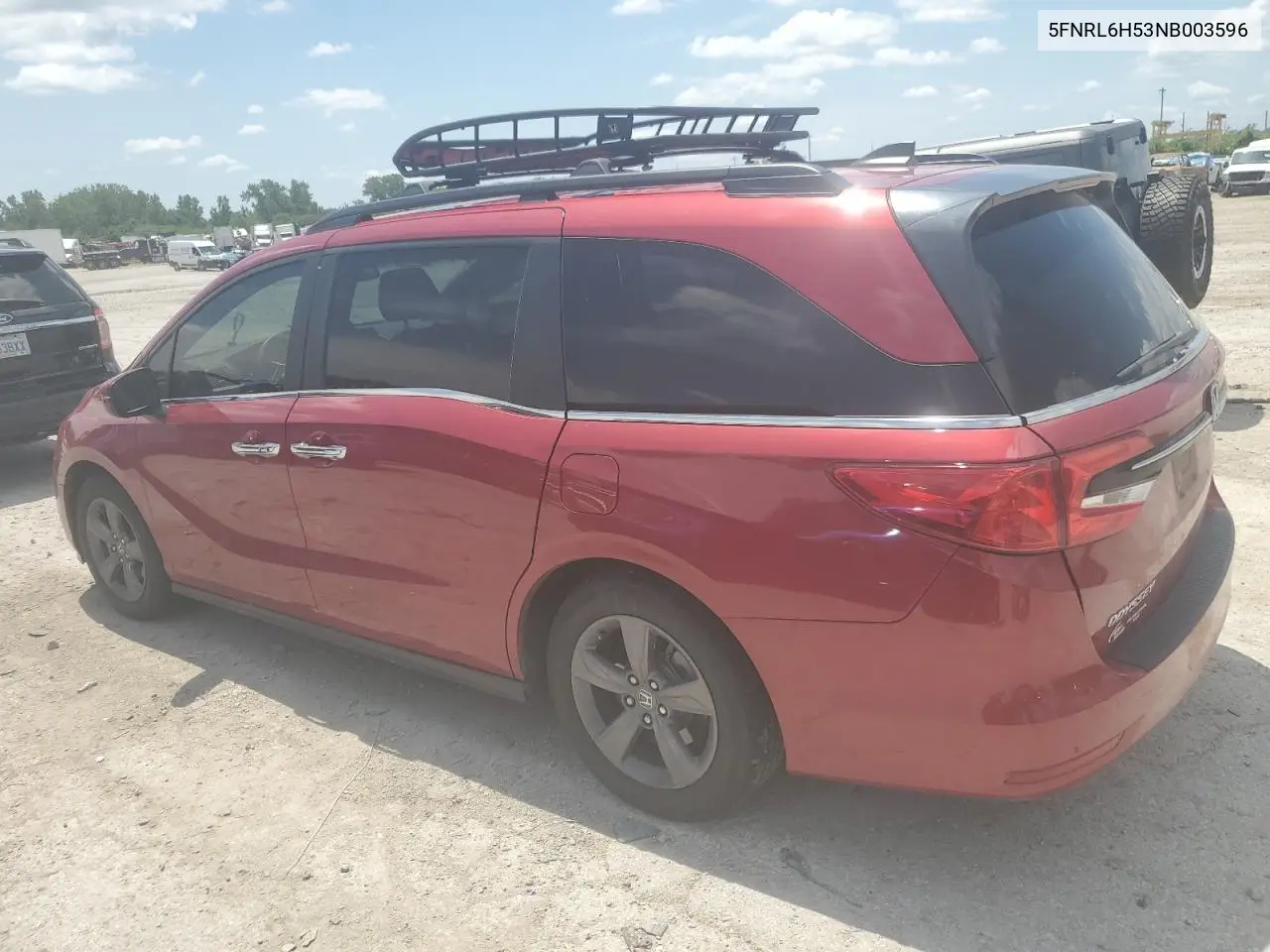 2022 Honda Odyssey Ex VIN: 5FNRL6H53NB003596 Lot: 61576055