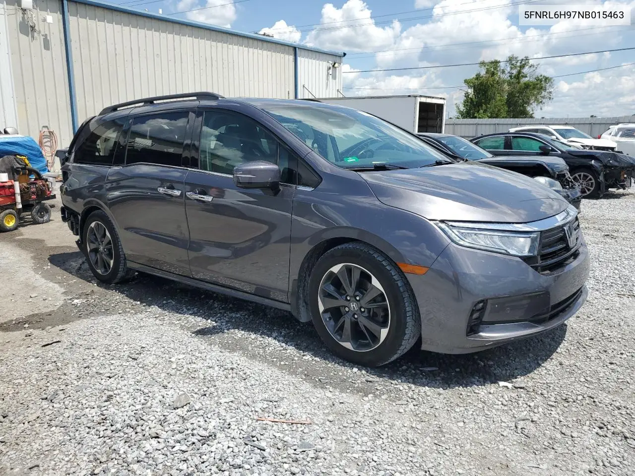 2022 Honda Odyssey Elite VIN: 5FNRL6H97NB015463 Lot: 61739595