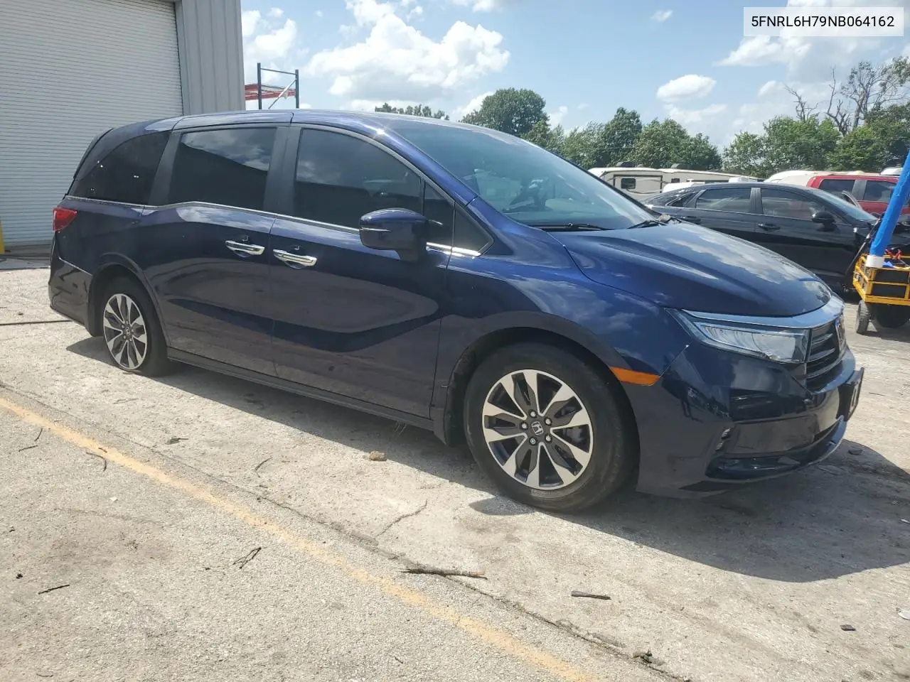2022 Honda Odyssey Exl VIN: 5FNRL6H79NB064162 Lot: 61810775