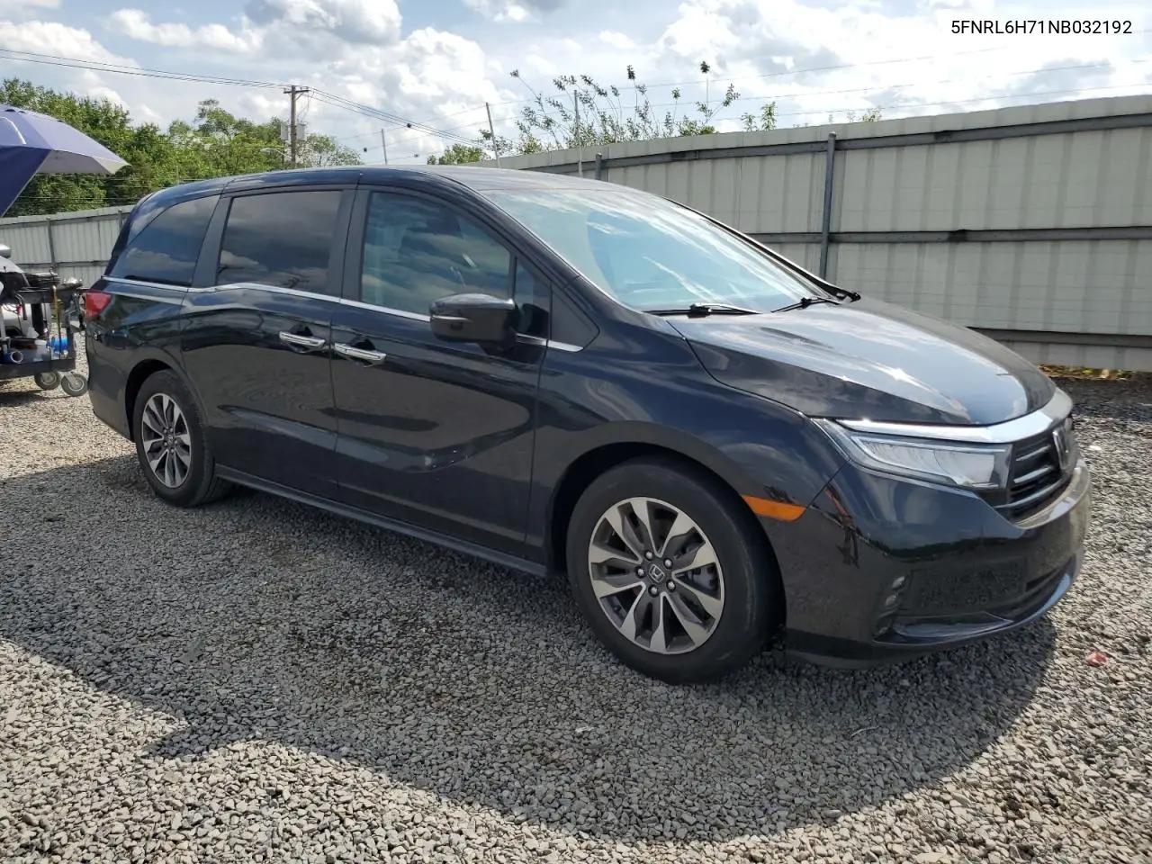 2022 Honda Odyssey Exl VIN: 5FNRL6H71NB032192 Lot: 61877705