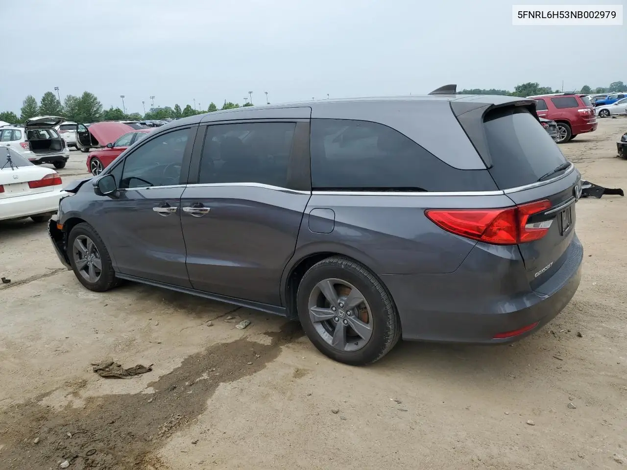 2022 Honda Odyssey Ex VIN: 5FNRL6H53NB002979 Lot: 62071125
