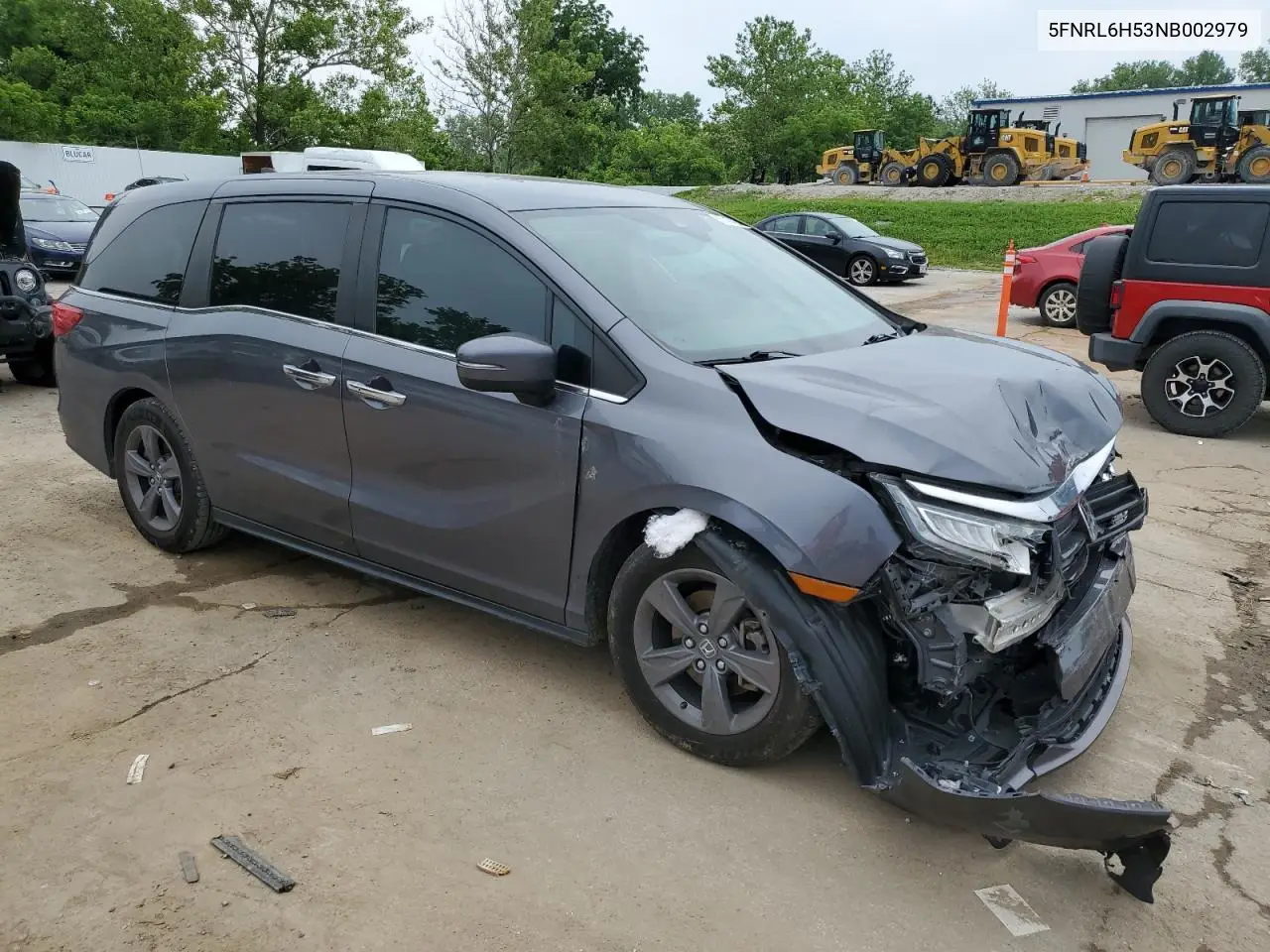 2022 Honda Odyssey Ex VIN: 5FNRL6H53NB002979 Lot: 62071125