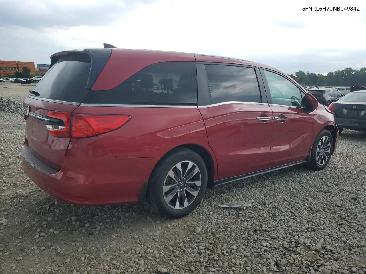 2022 Honda Odyssey Exl VIN: 5FNRL6H70NB049842 Lot: 62097415