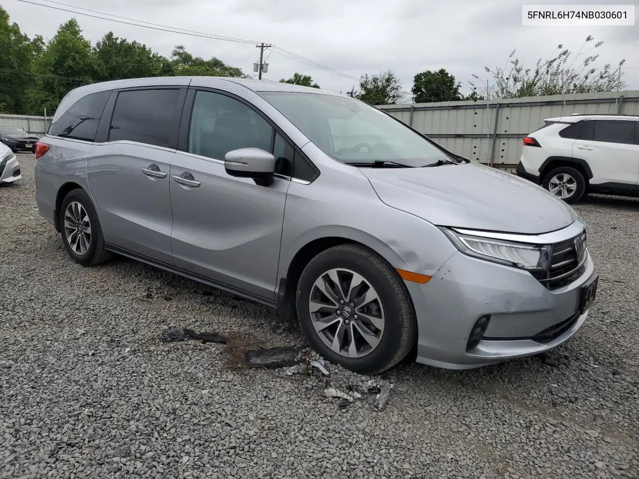 2022 Honda Odyssey Exl VIN: 5FNRL6H74NB030601 Lot: 62287885