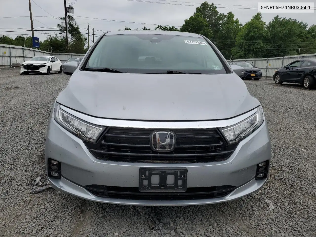 2022 Honda Odyssey Exl VIN: 5FNRL6H74NB030601 Lot: 62287885