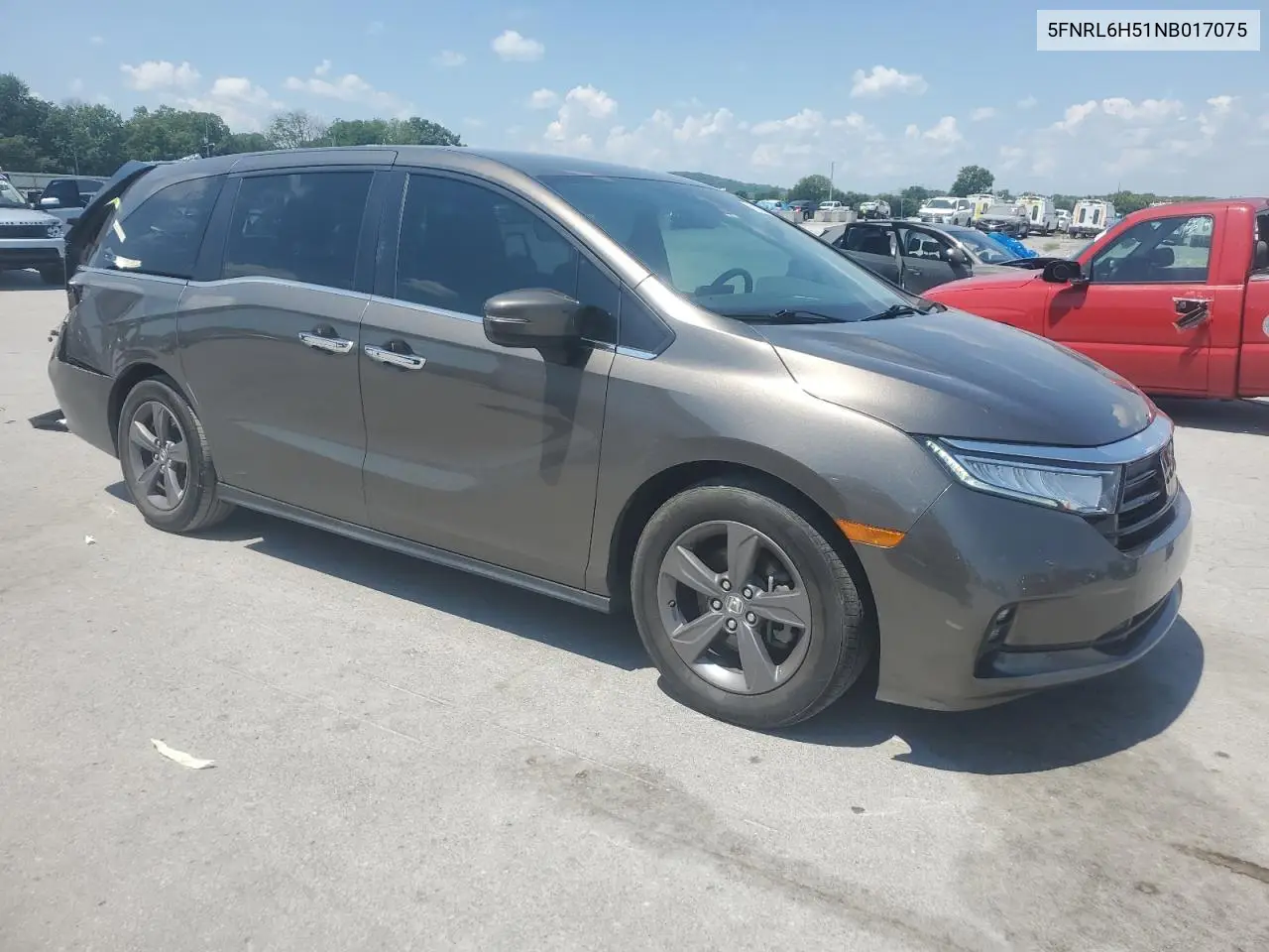2022 Honda Odyssey Ex VIN: 5FNRL6H51NB017075 Lot: 62350955