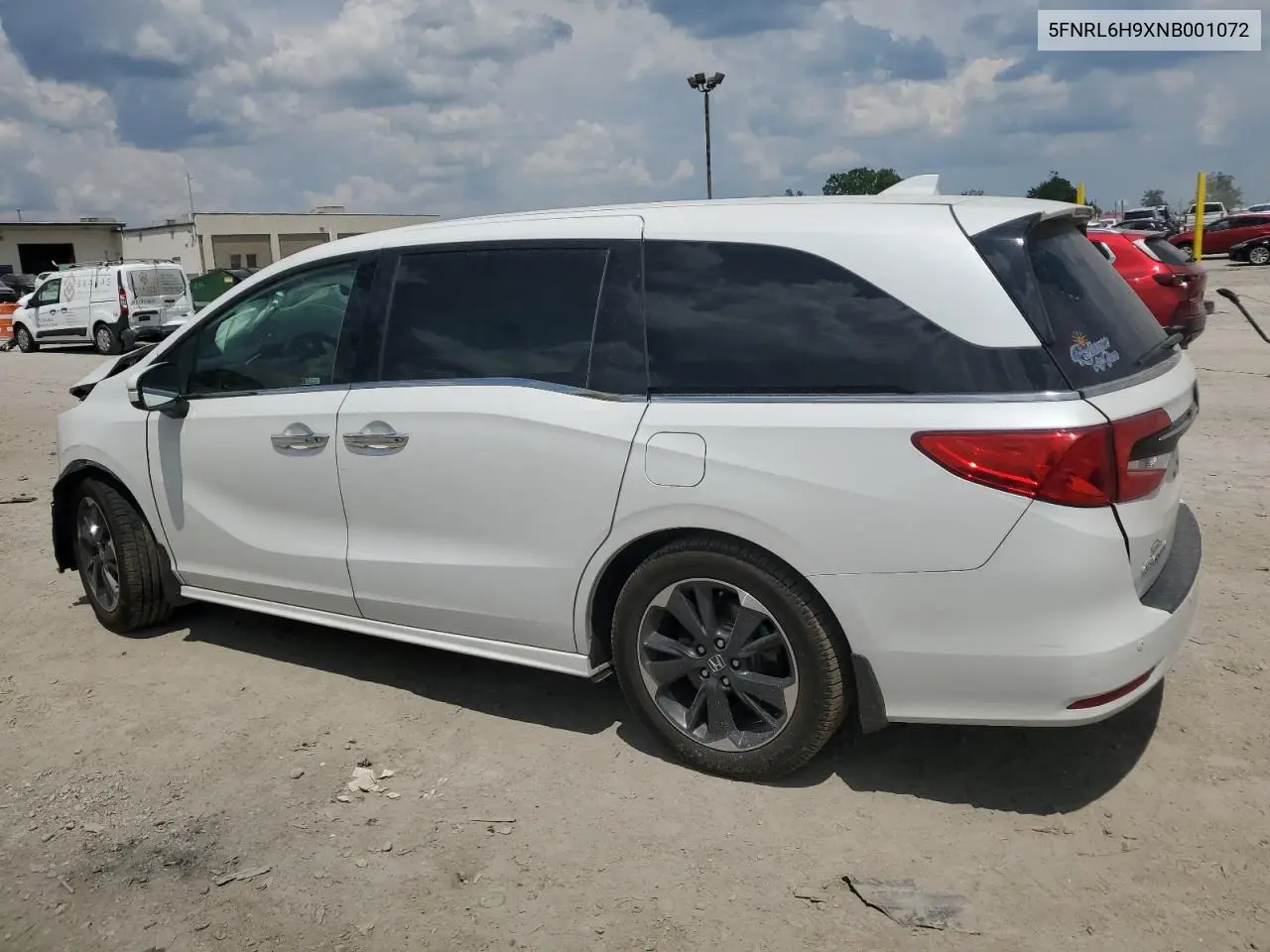 2022 Honda Odyssey Elite VIN: 5FNRL6H9XNB001072 Lot: 62471805