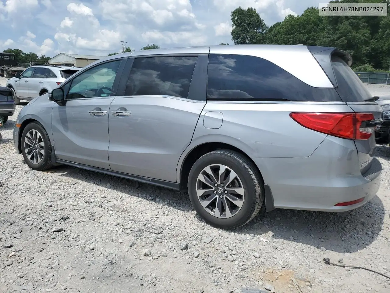 2022 Honda Odyssey Exl VIN: 5FNRL6H78NB024297 Lot: 62714275