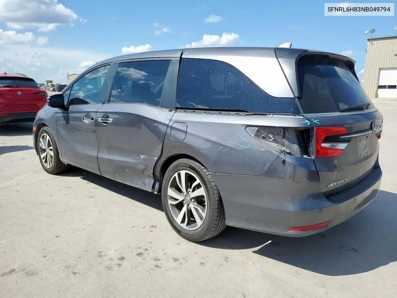 2022 Honda Odyssey Touring VIN: 5FNRL6H83NB049794 Lot: 62733635