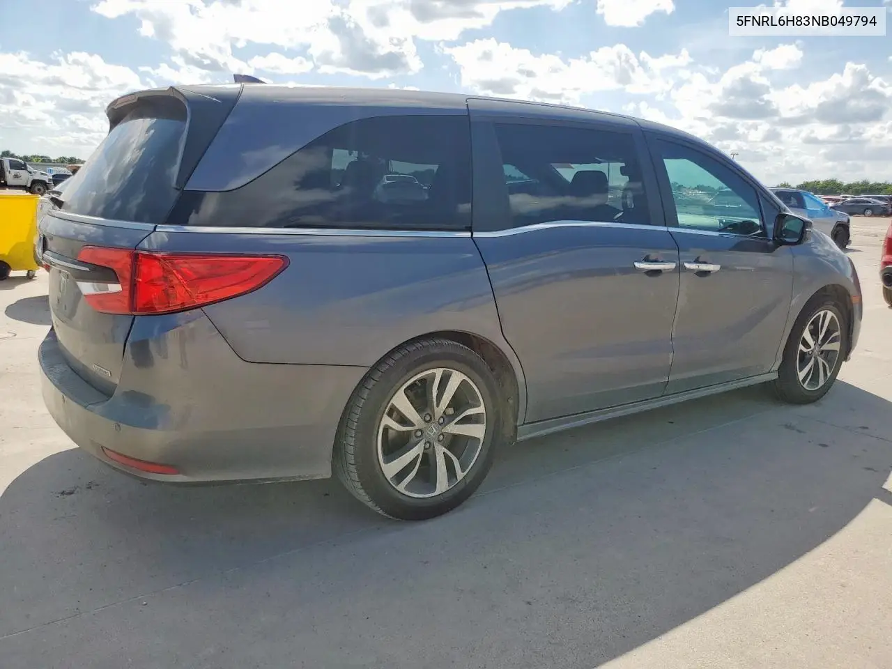 2022 Honda Odyssey Touring VIN: 5FNRL6H83NB049794 Lot: 62733635