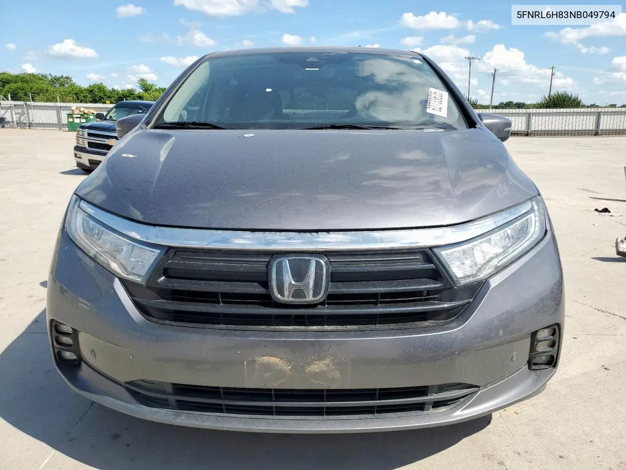 2022 Honda Odyssey Touring VIN: 5FNRL6H83NB049794 Lot: 62733635