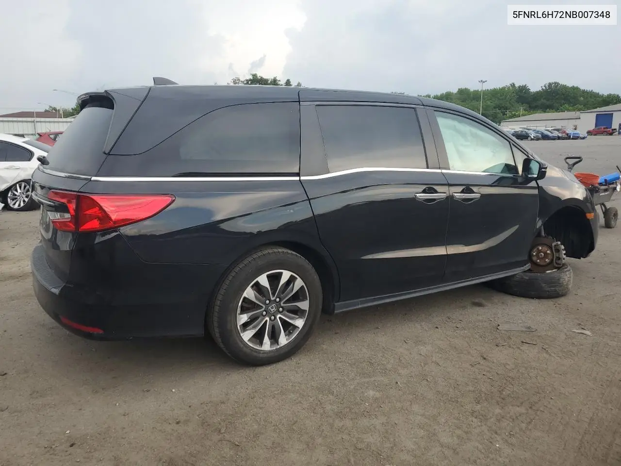 2022 Honda Odyssey Exl VIN: 5FNRL6H72NB007348 Lot: 62824325