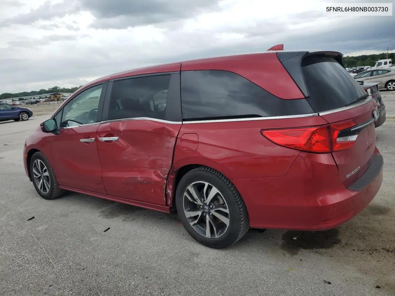 2022 Honda Odyssey Touring VIN: 5FNRL6H80NB003730 Lot: 62945735
