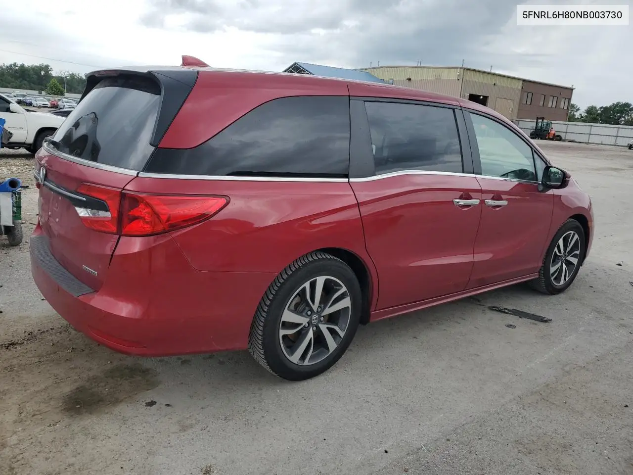 2022 Honda Odyssey Touring VIN: 5FNRL6H80NB003730 Lot: 62945735