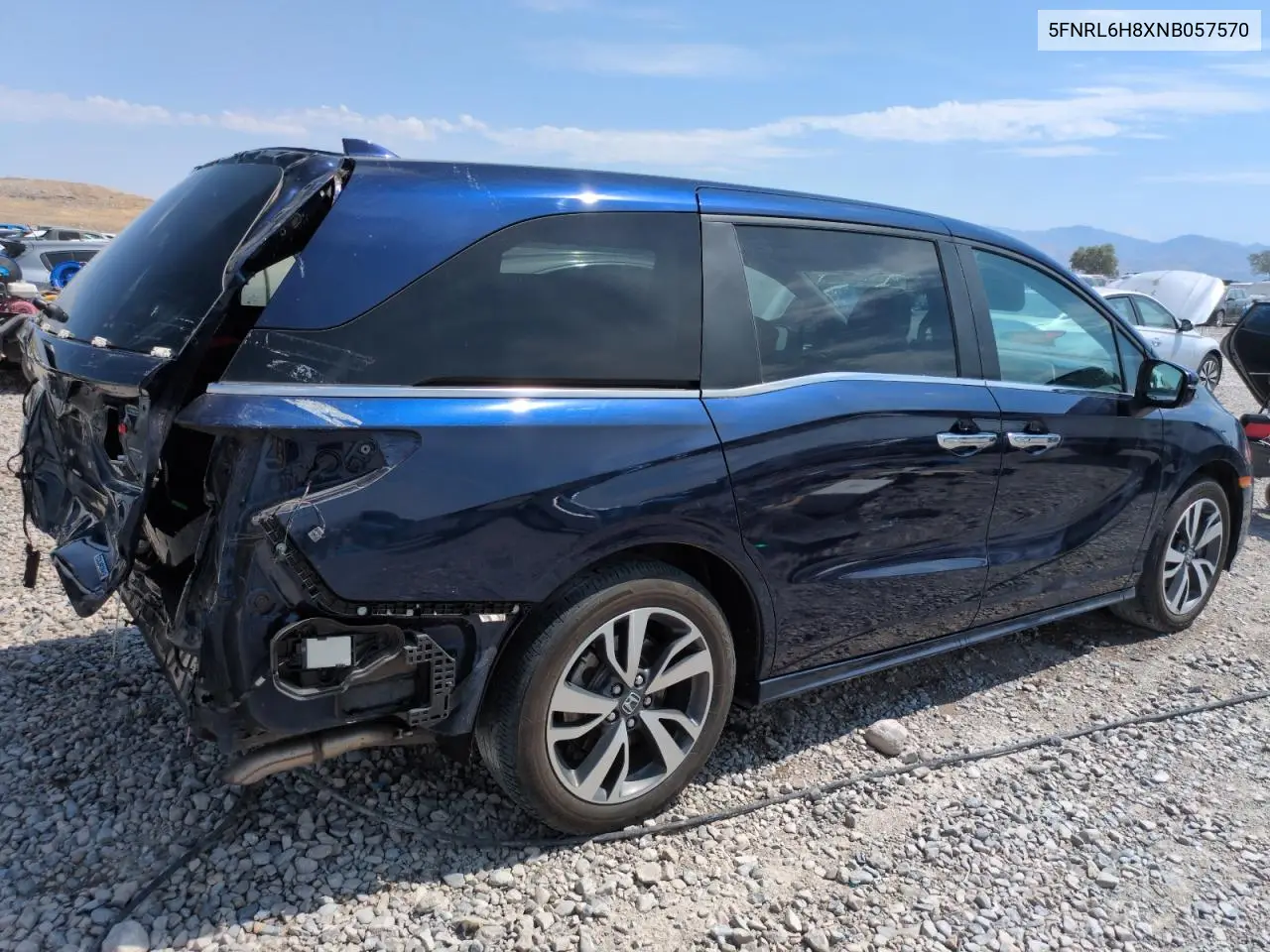2022 Honda Odyssey Touring VIN: 5FNRL6H8XNB057570 Lot: 63066415