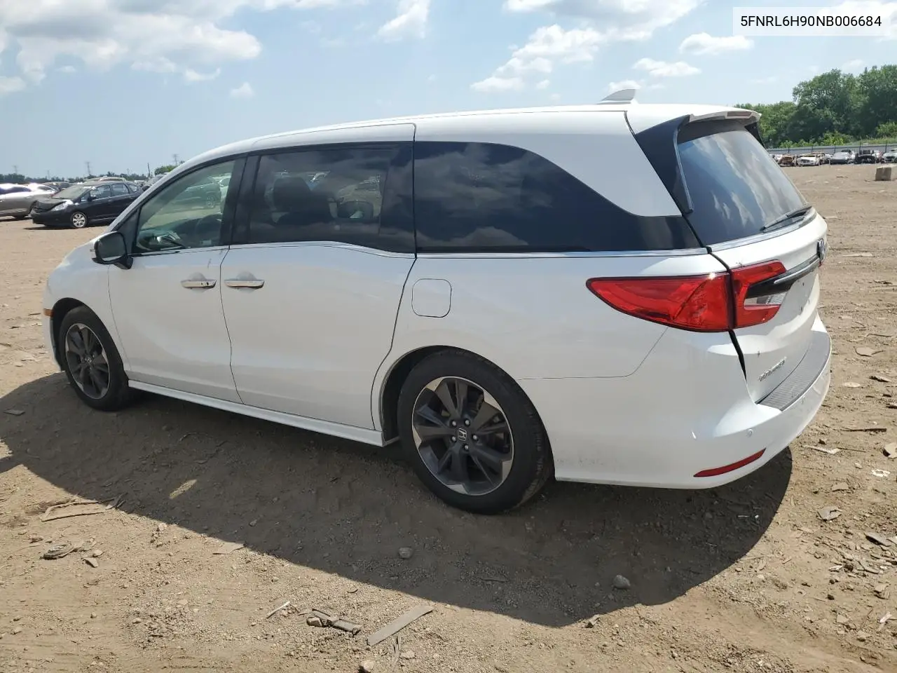 2022 Honda Odyssey Elite VIN: 5FNRL6H90NB006684 Lot: 63281315