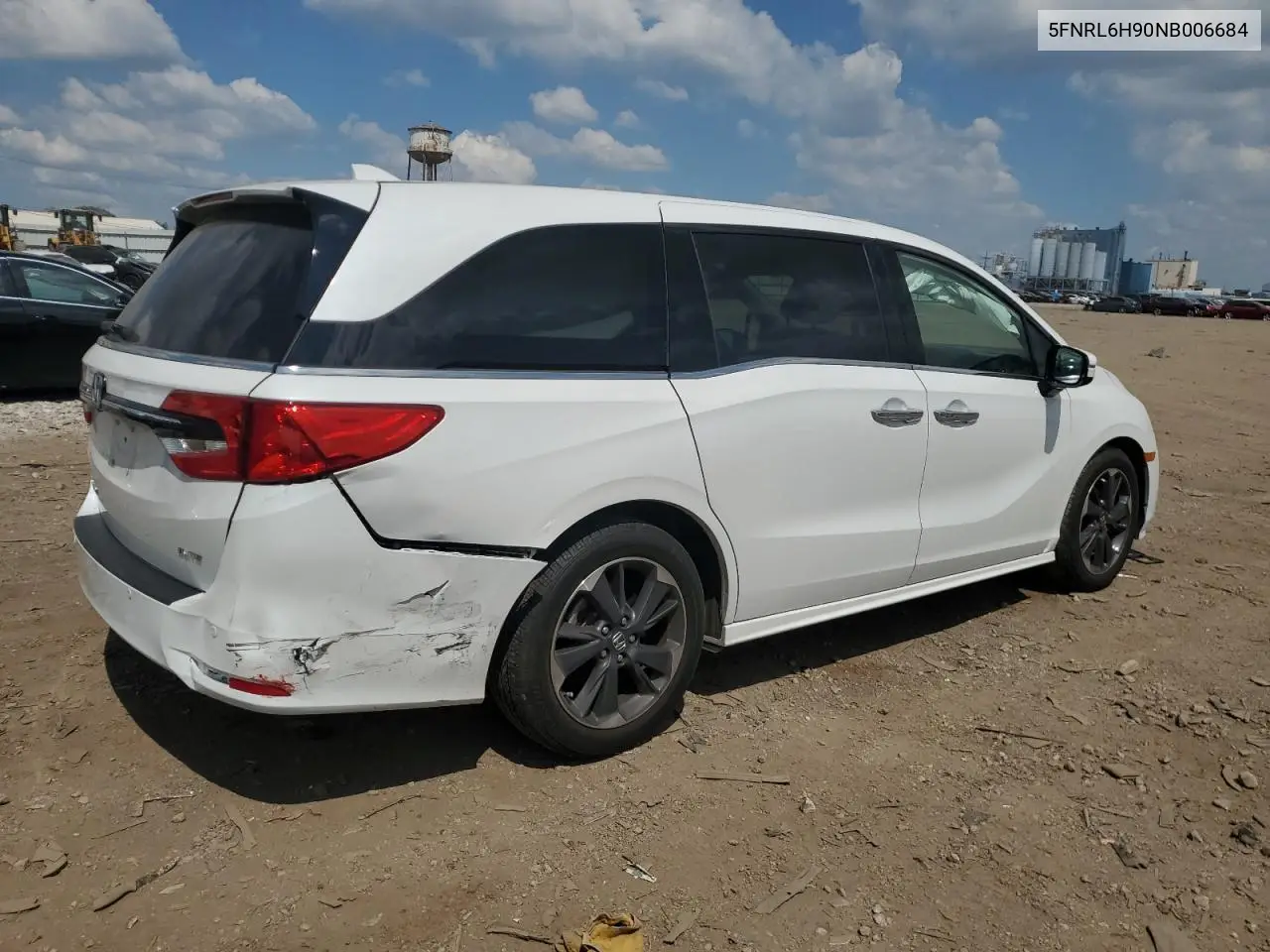 2022 Honda Odyssey Elite VIN: 5FNRL6H90NB006684 Lot: 63281315