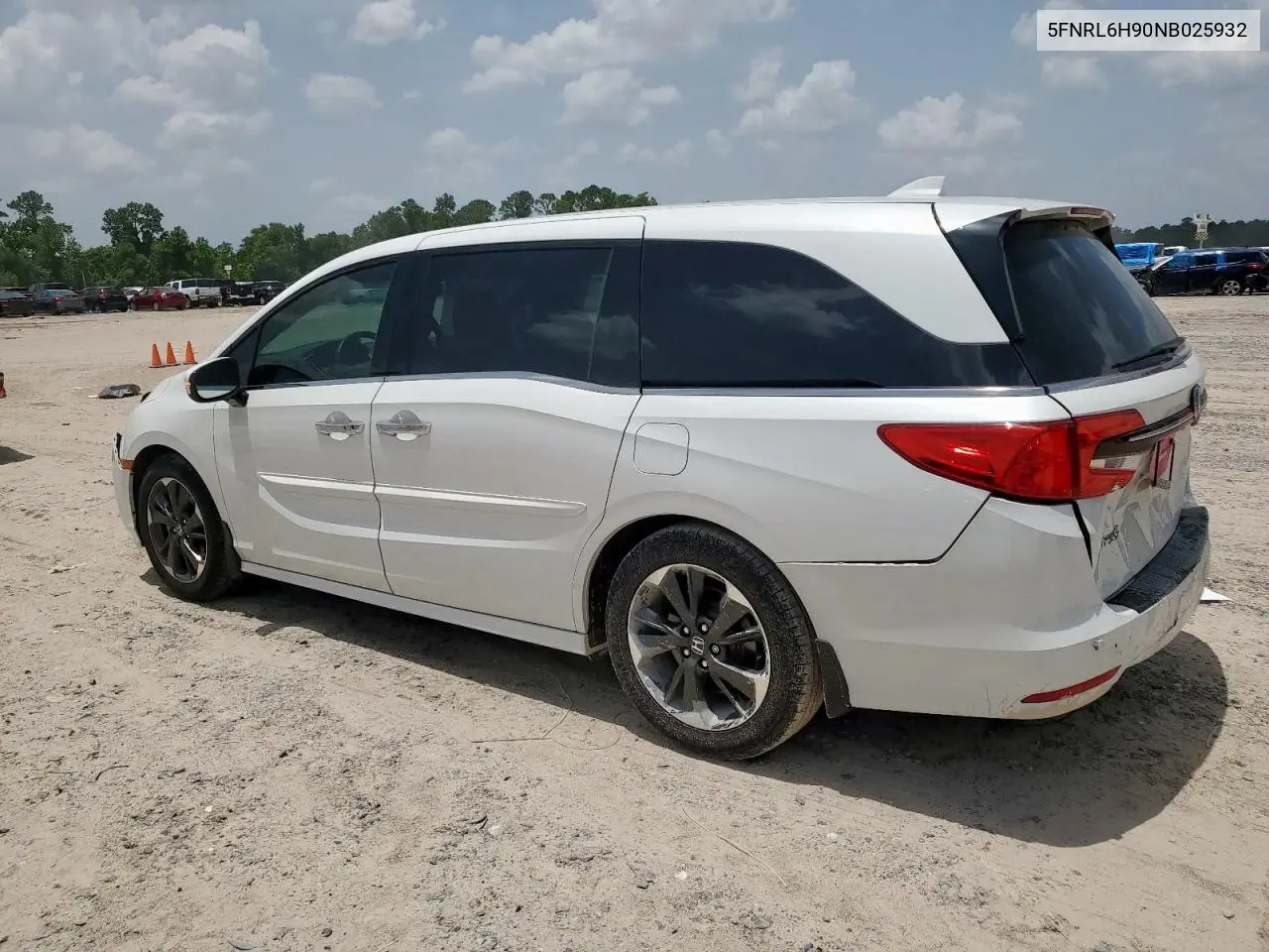 2022 Honda Odyssey Elite VIN: 5FNRL6H90NB025932 Lot: 63296715
