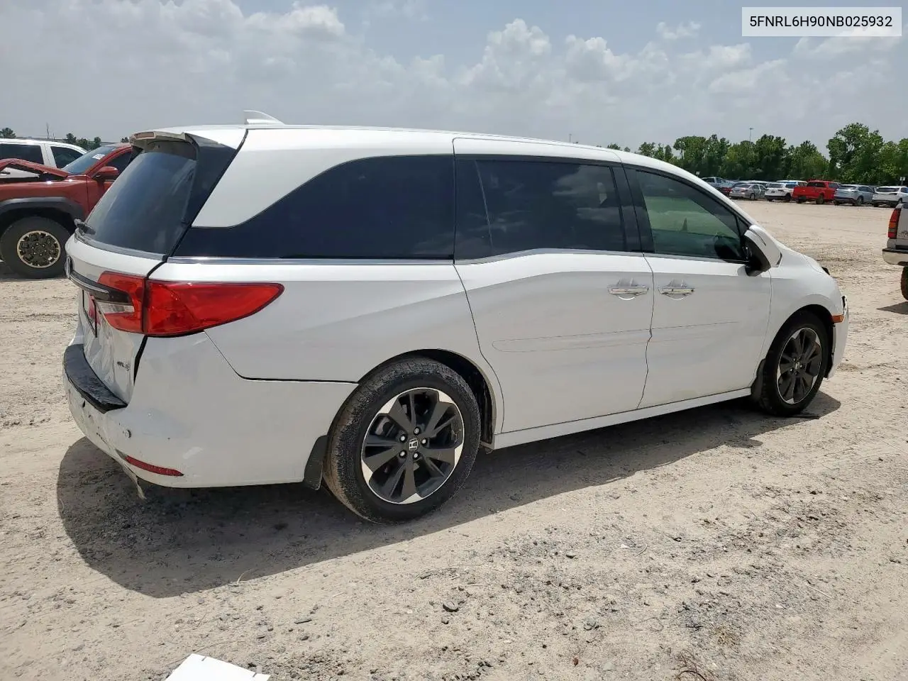 2022 Honda Odyssey Elite VIN: 5FNRL6H90NB025932 Lot: 63296715