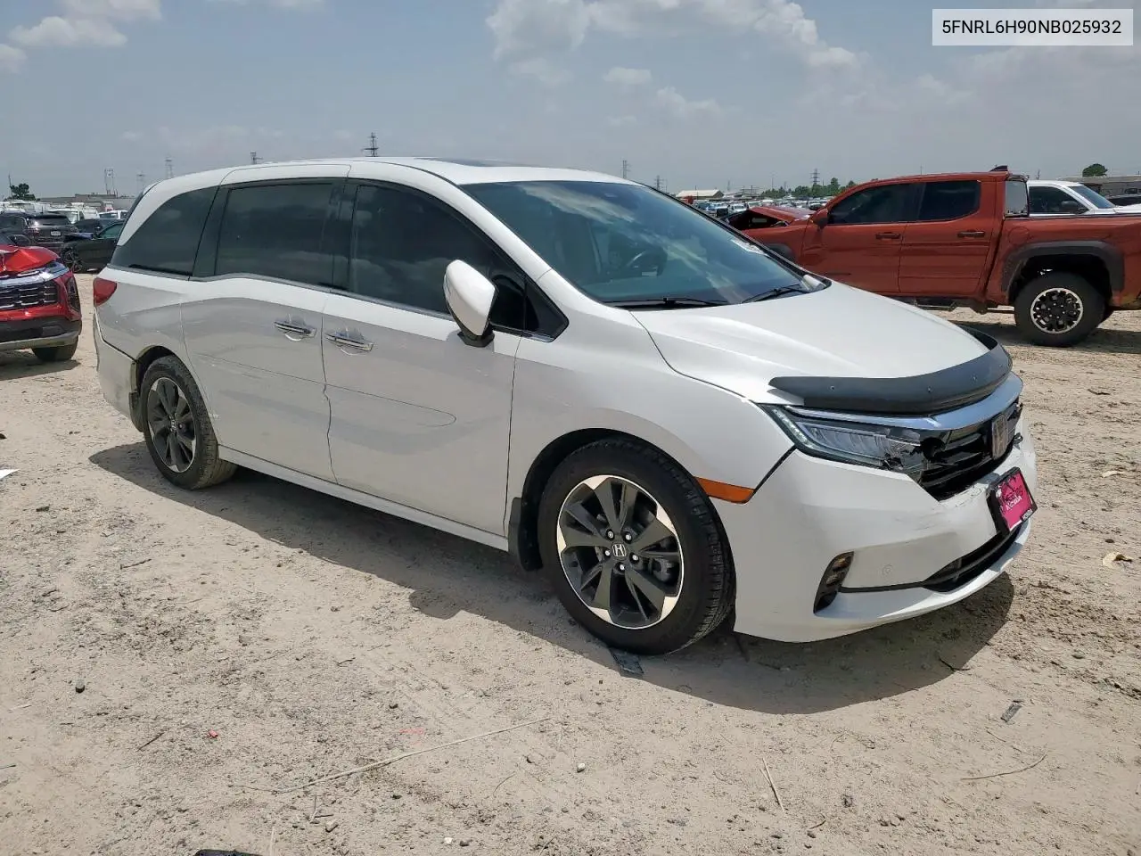 2022 Honda Odyssey Elite VIN: 5FNRL6H90NB025932 Lot: 63296715