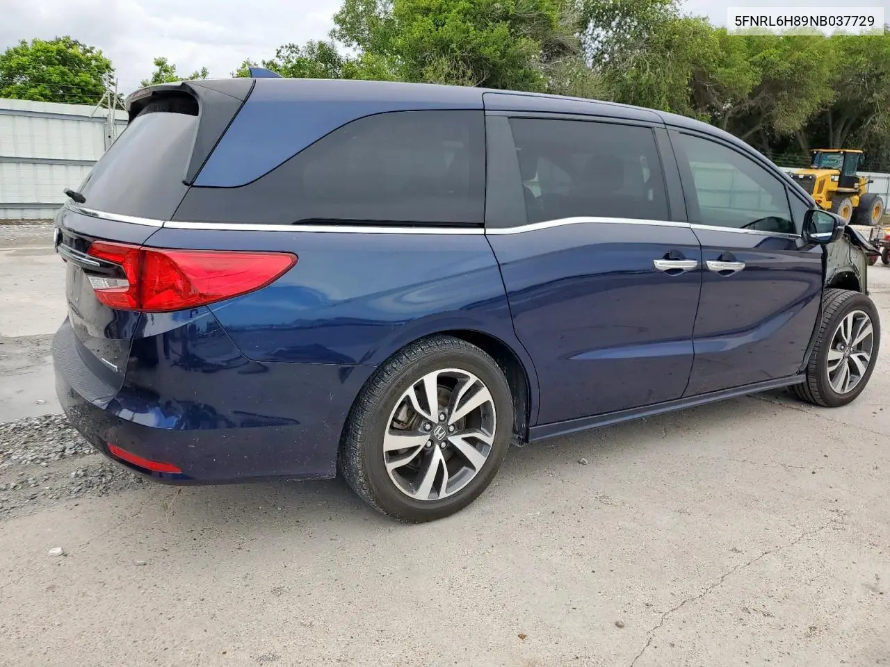 2022 Honda Odyssey Touring VIN: 5FNRL6H89NB037729 Lot: 63634125