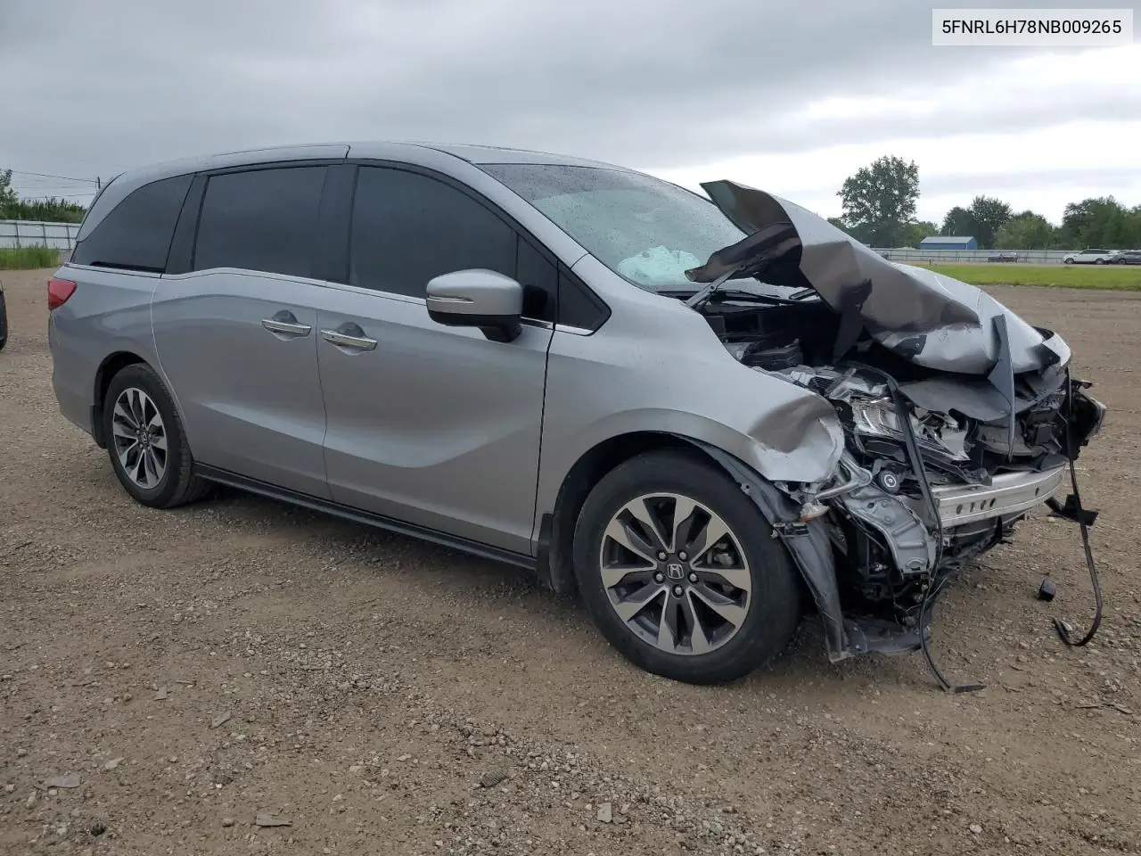 2022 Honda Odyssey Exl VIN: 5FNRL6H78NB009265 Lot: 63926575