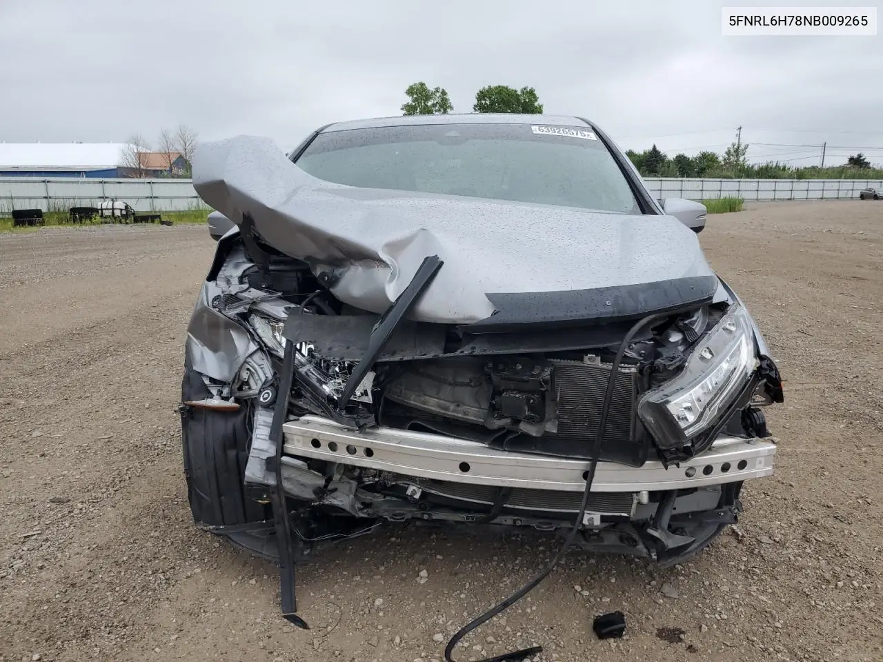 2022 Honda Odyssey Exl VIN: 5FNRL6H78NB009265 Lot: 63926575