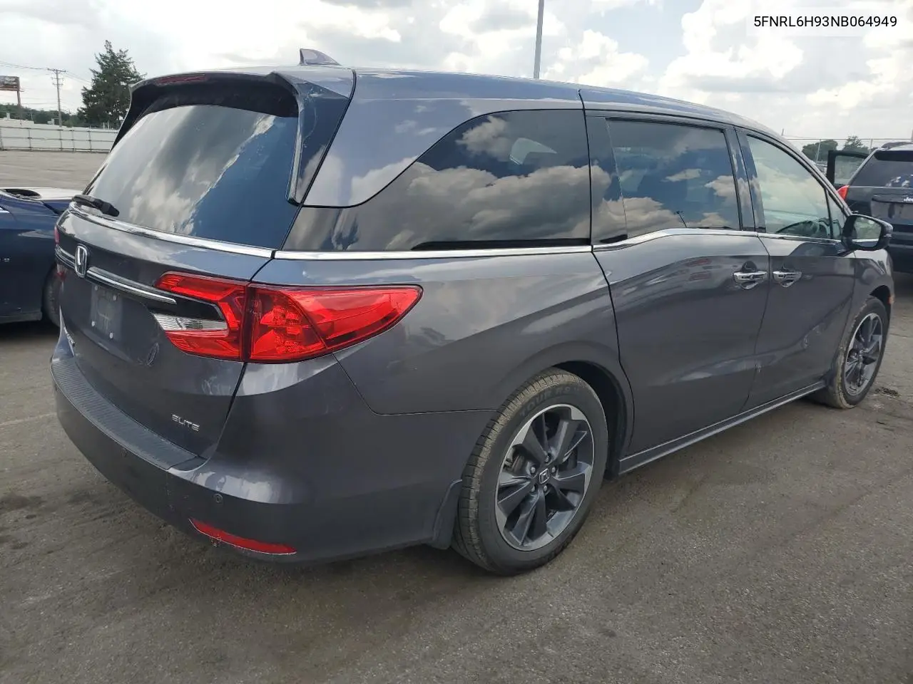 2022 Honda Odyssey Elite VIN: 5FNRL6H93NB064949 Lot: 63990845